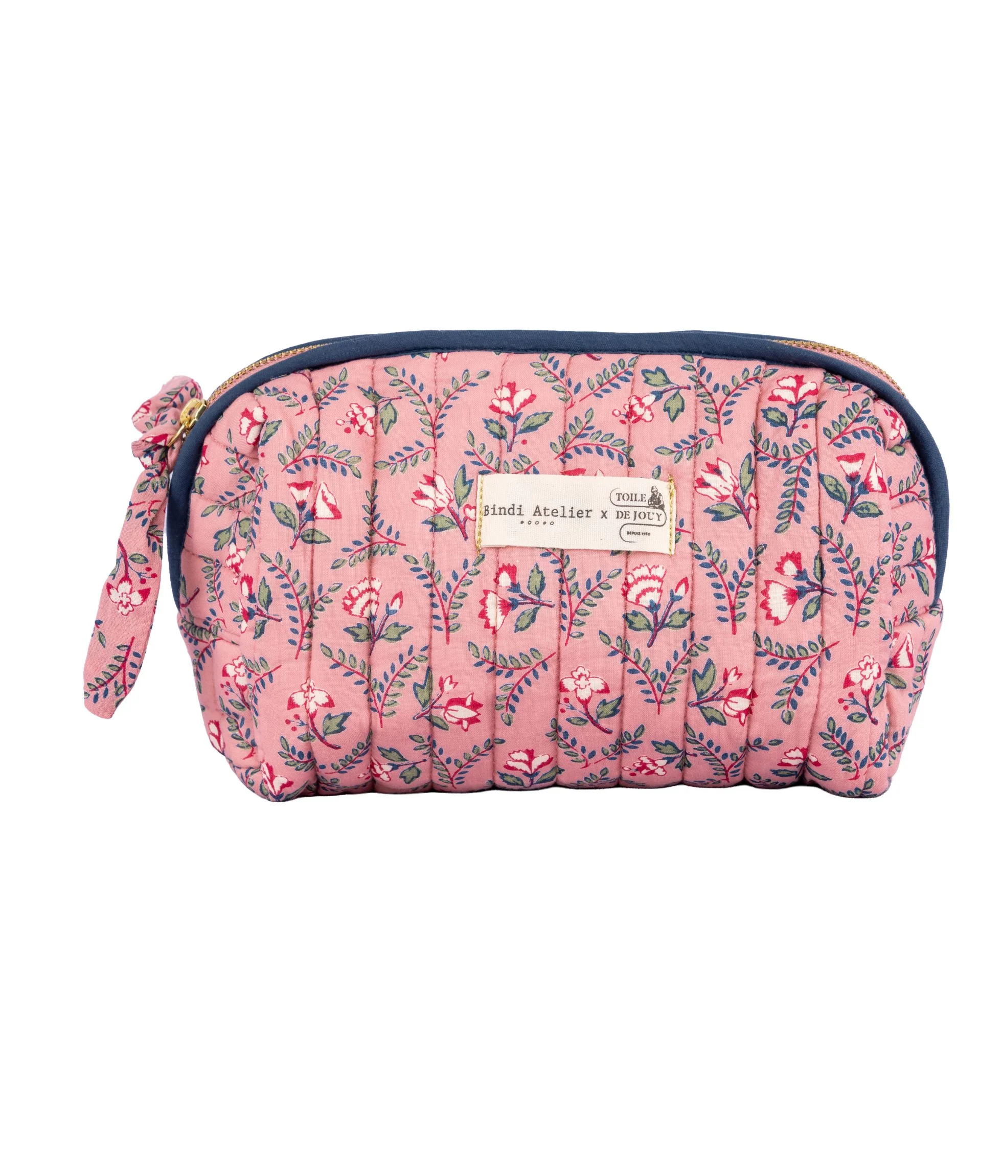 Trousse maquillage Toile de Jouy depuis 1760 - Flora, BINDI ATELIER