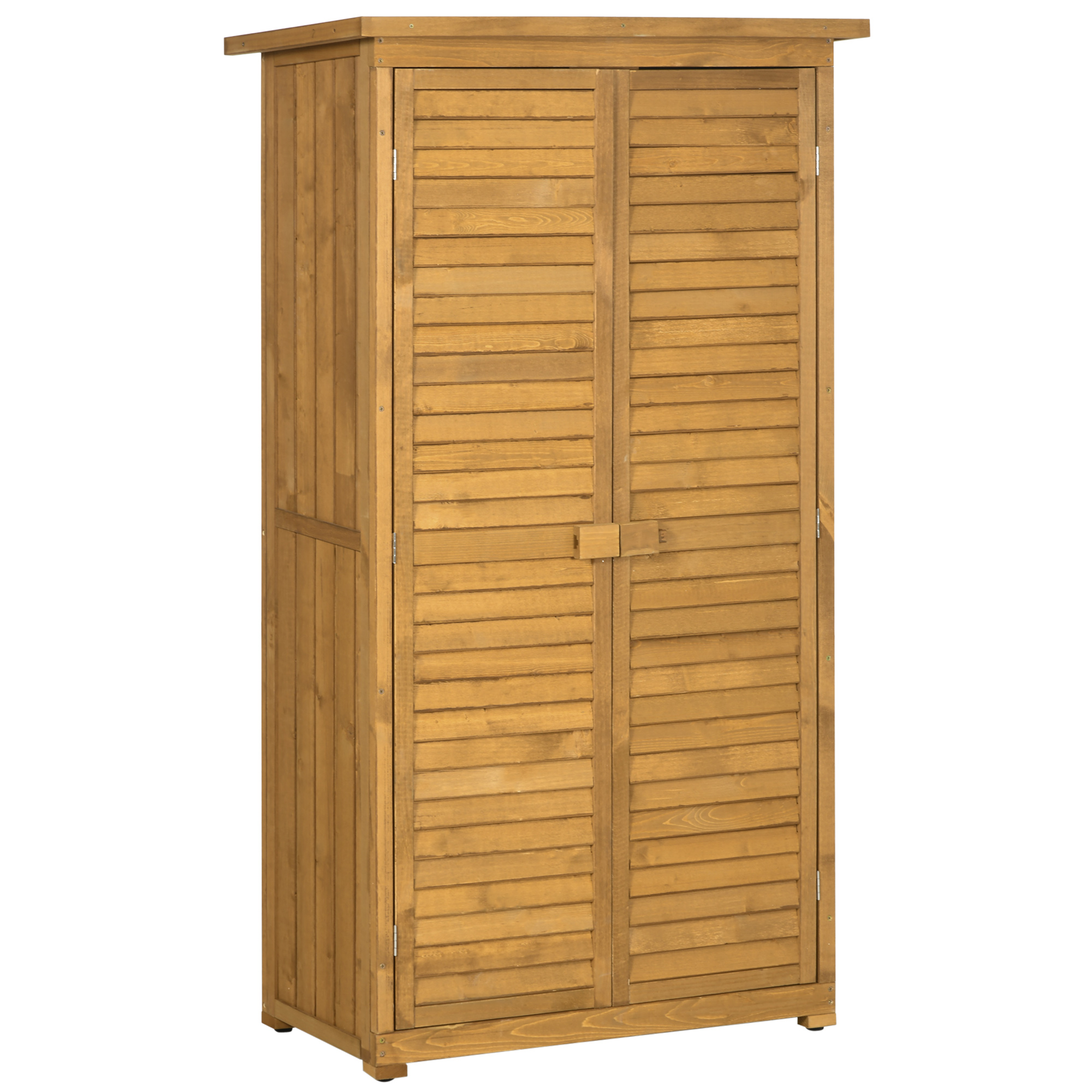 Armoire de jardin portes persiennes, OUTSUNNY