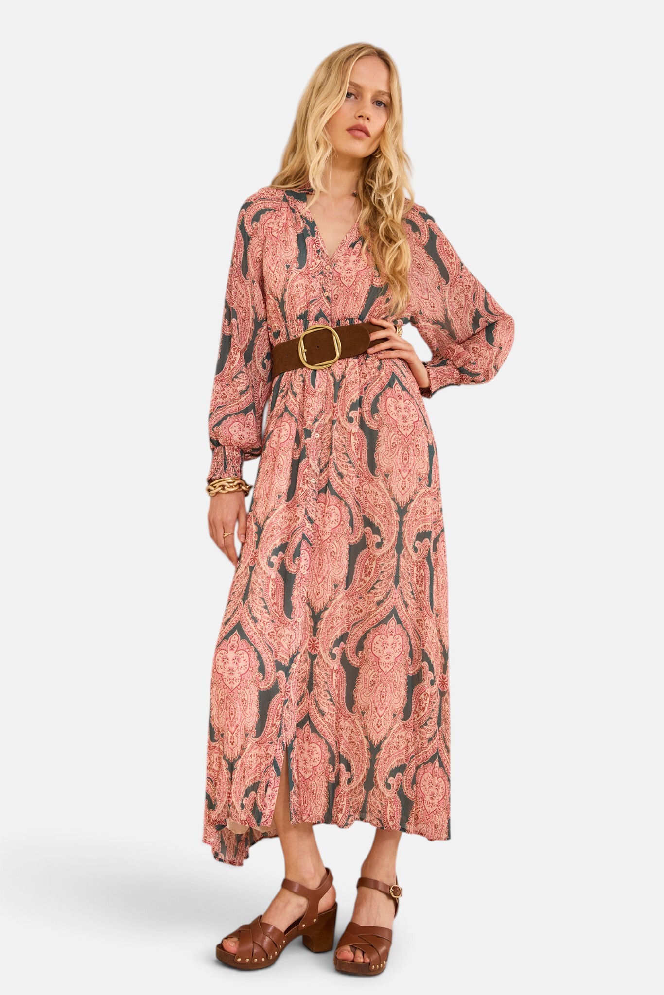 Robe imprimée fluide PASTEL, Maison 123