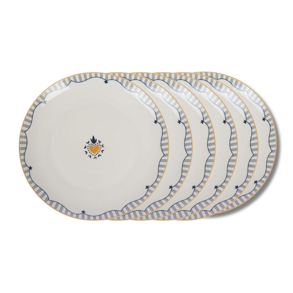 Assiette à dessert Poésie 20 cm (lot de 6), AMADEUS