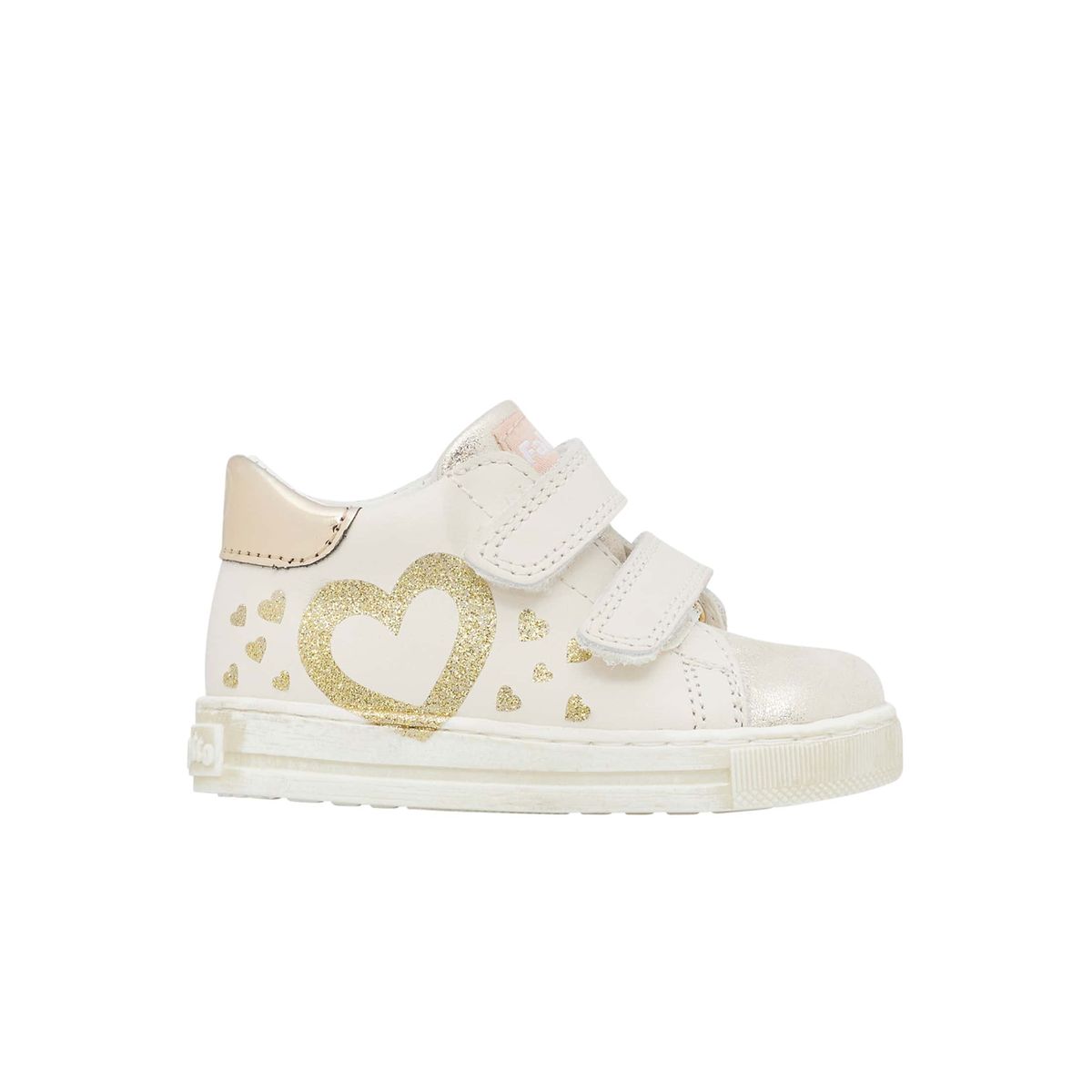 Baskets en cuir imprime c ur cordis vl blanc platine Falcotto La Redoute