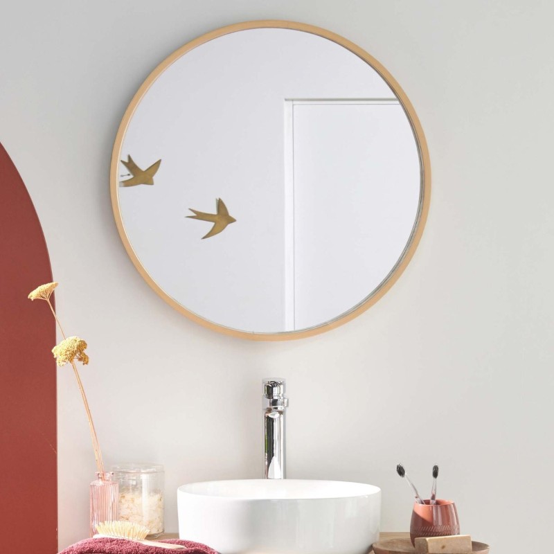 Miroir rond en chêne Vali, MOB IN