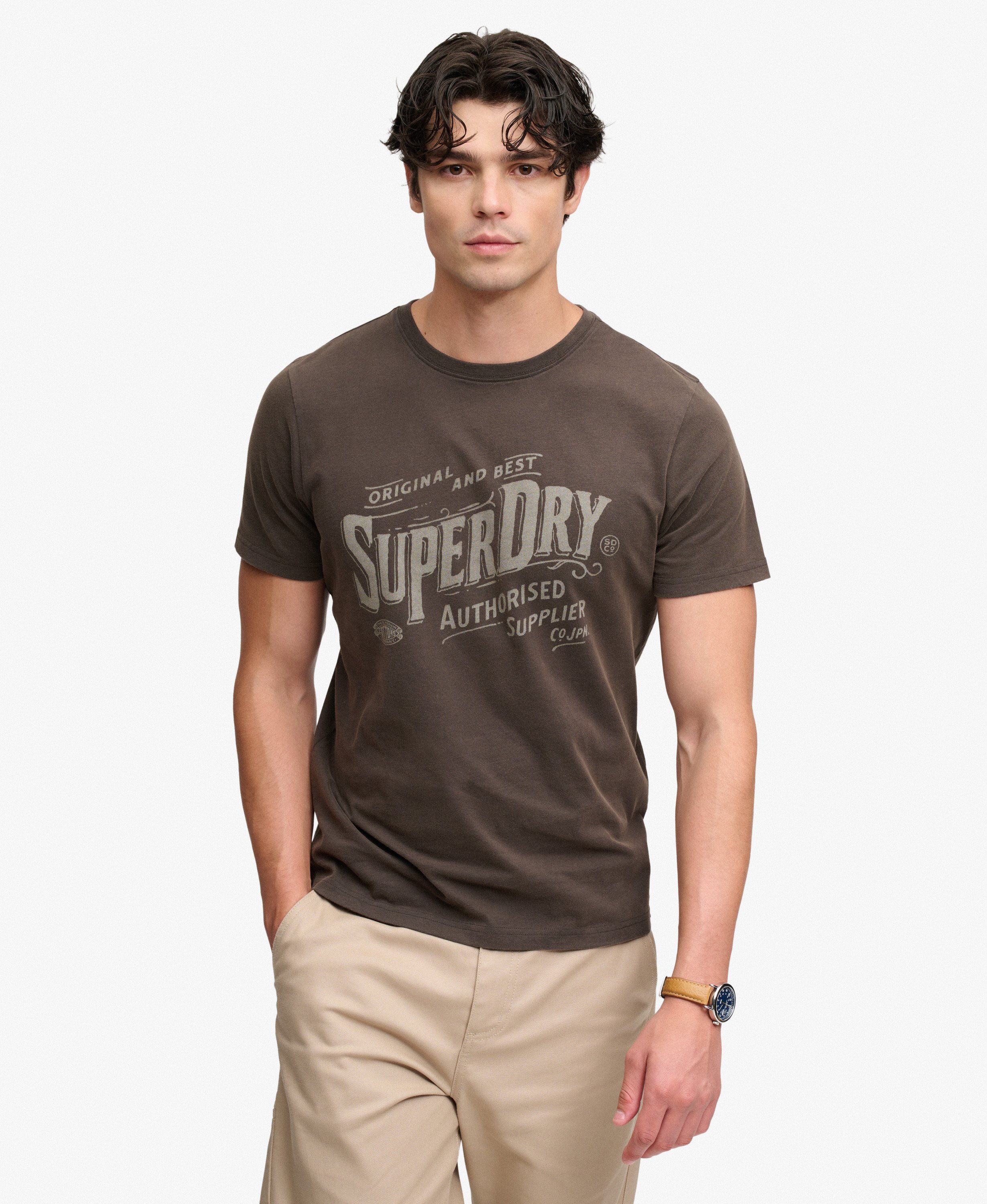 T-shirt Imprimé Workwear Vintage, SUPERDRY