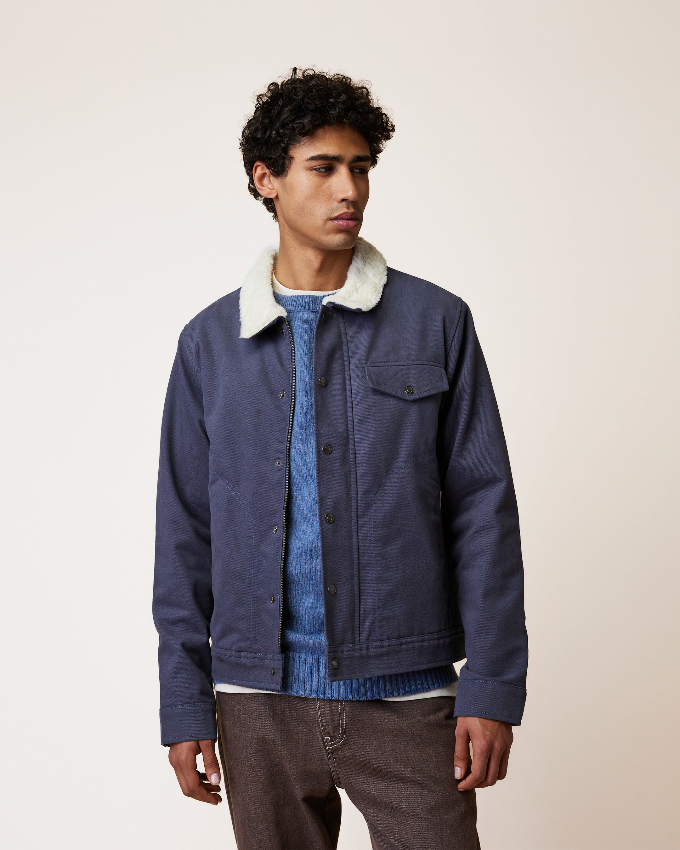 Veste en tissu sergé, FAGUO