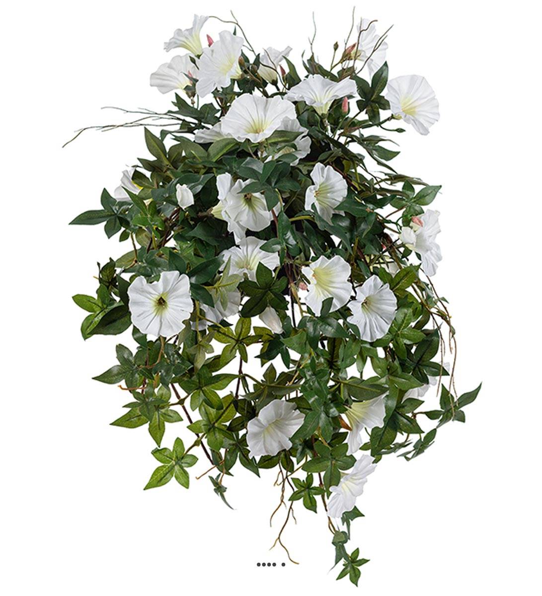 Ipomée liseron factice retombante en pot H60c, ARTIFICIELLES