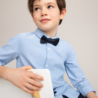 Cotton Shirt with Detachable Bow Tie, 3-12 Years LA REDOUTE COLLECTIONS