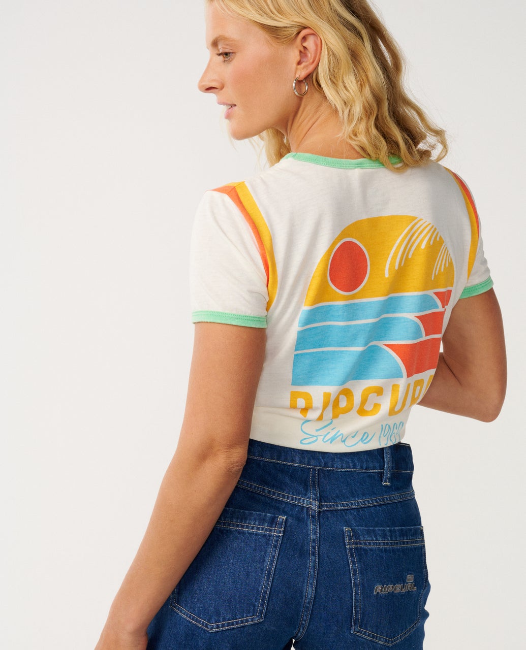 T-shirt Line Up RINGER, RIP CURL