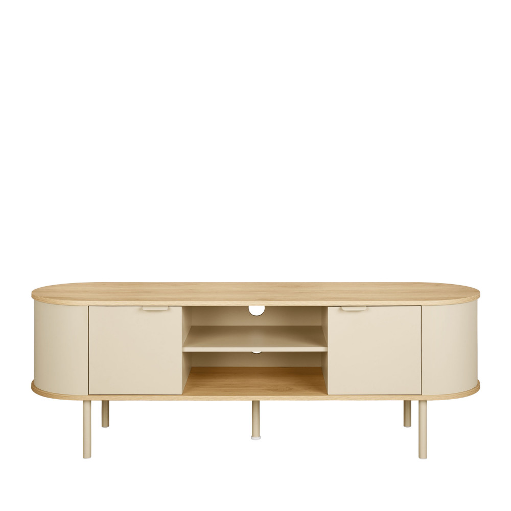 Meuble TV 2 portes en bois et métal L150cm- WILL, DRAWER