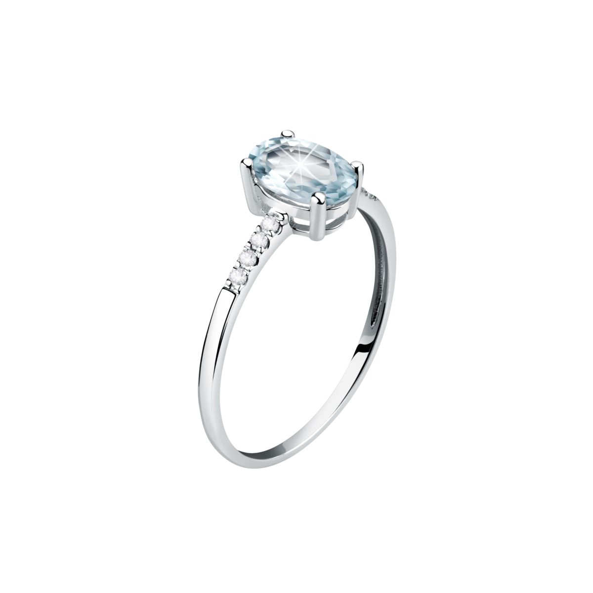 Bague en or blanc 750 ACQUAMARINA, BLUESPIRIT
