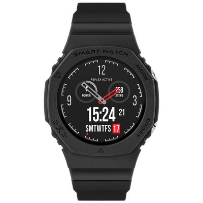 Series 26 Black Retro Sports Smart Watch REFLEX ACTIVE