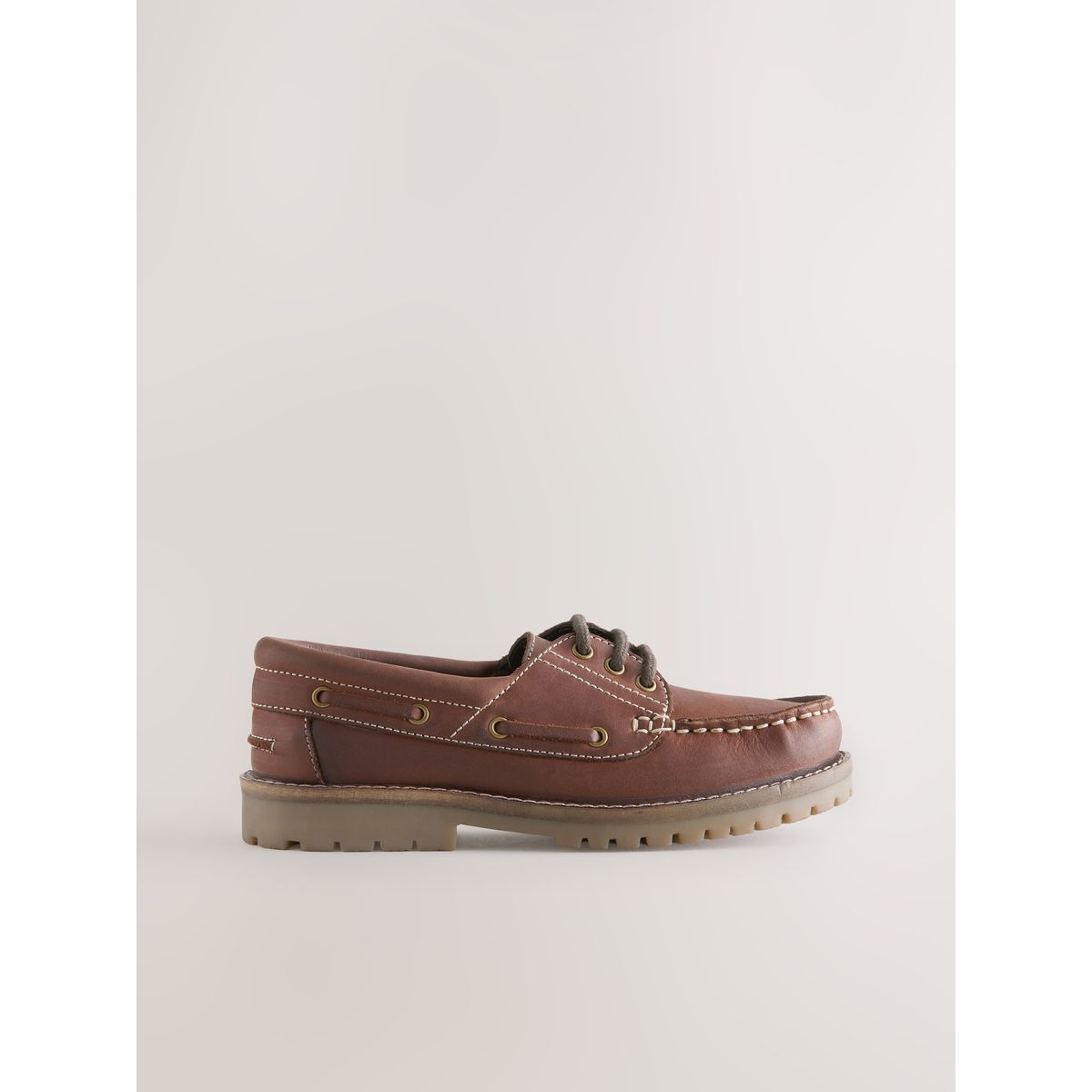 Chaussures bateau en cuir, NEXT