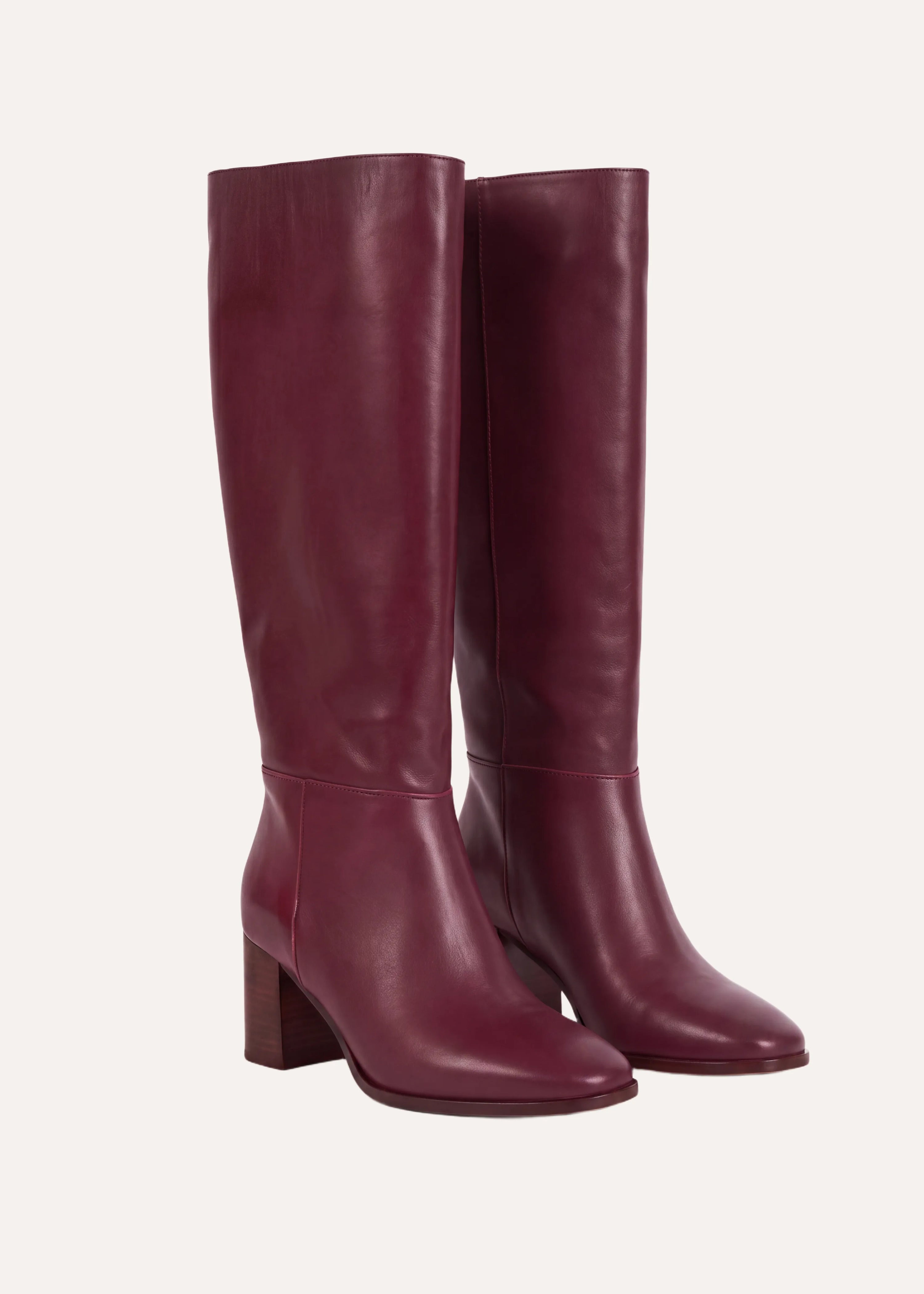 Bottes à talons en cuir, LA FEE MARABOUTEE