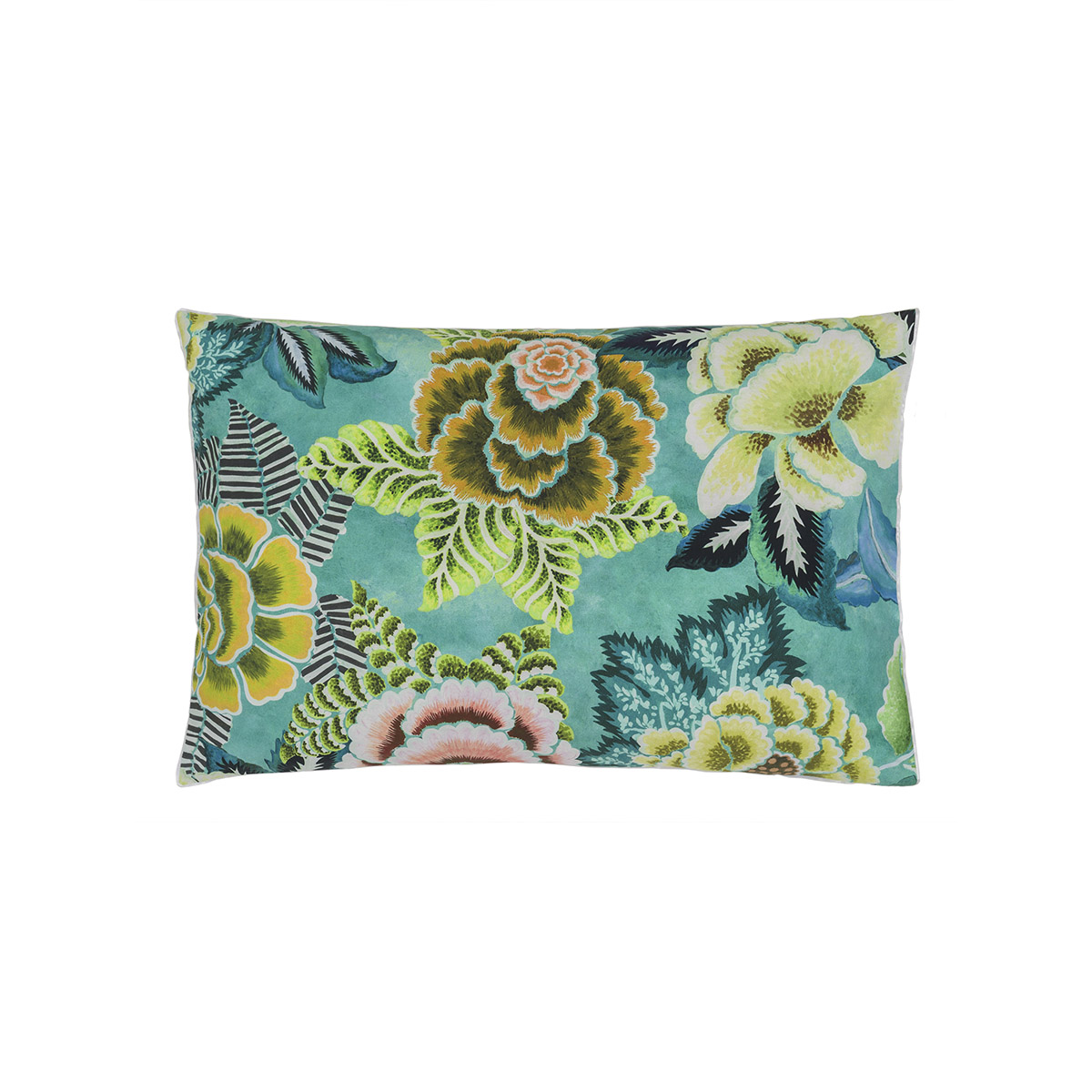 Taie d'oreiller imprimée en percale de coton, ROSE DE DAMAS, DESIGNERS GUILD