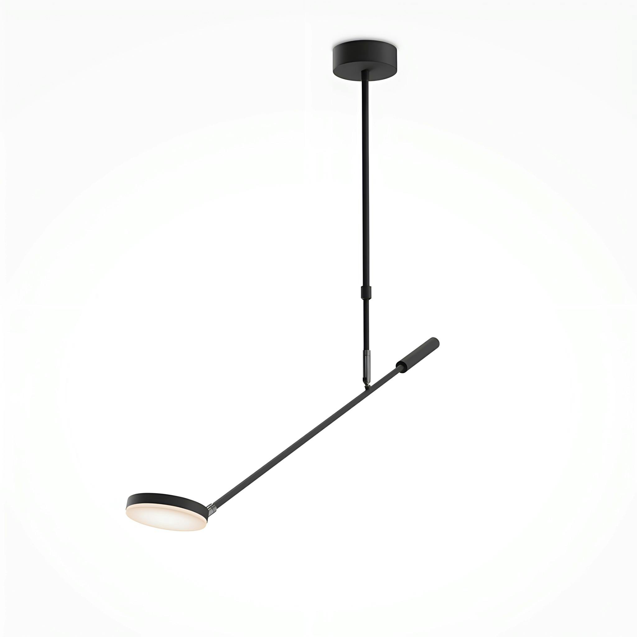 Suspension noire LED – bras articulé avec 1 ampoule OCALA, PIER IMPORT