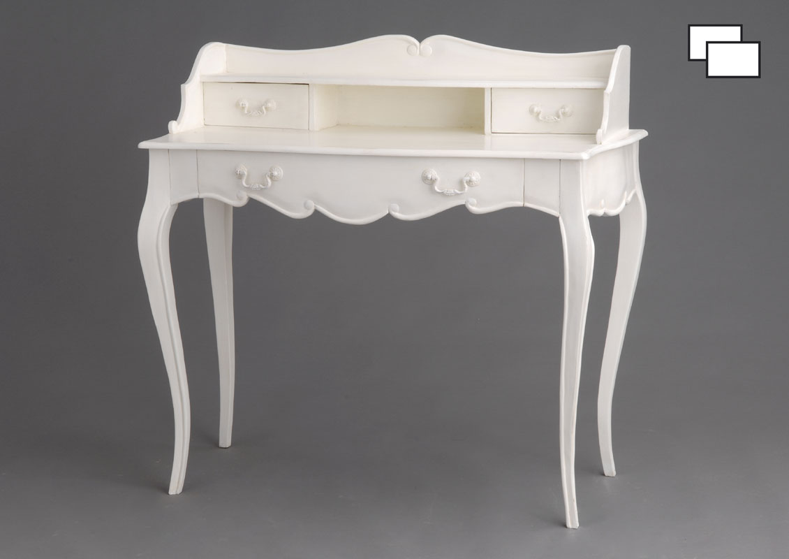 Bureau en acajou cassé L100 cm Apolline, AMADEUS