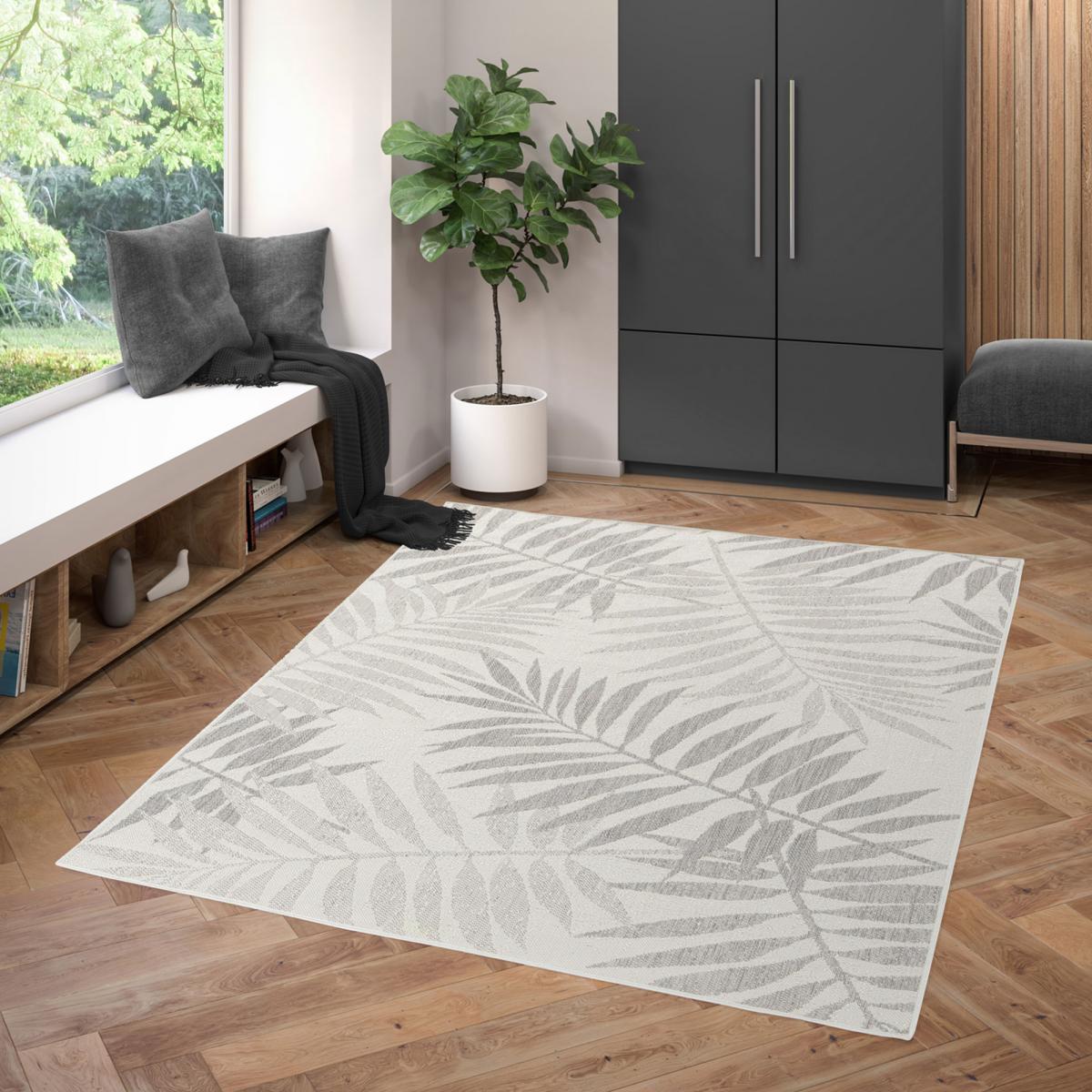 Tapis extérieur tissé kilim en PET SERENE 3, UN AMOUR DE TAPIS