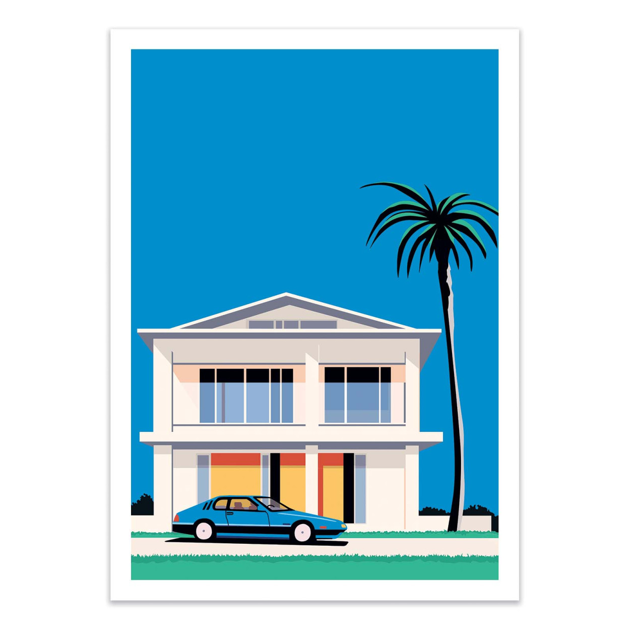 Affiche d'art - Vacation house - Vistas Studio, WALL EDITIONS