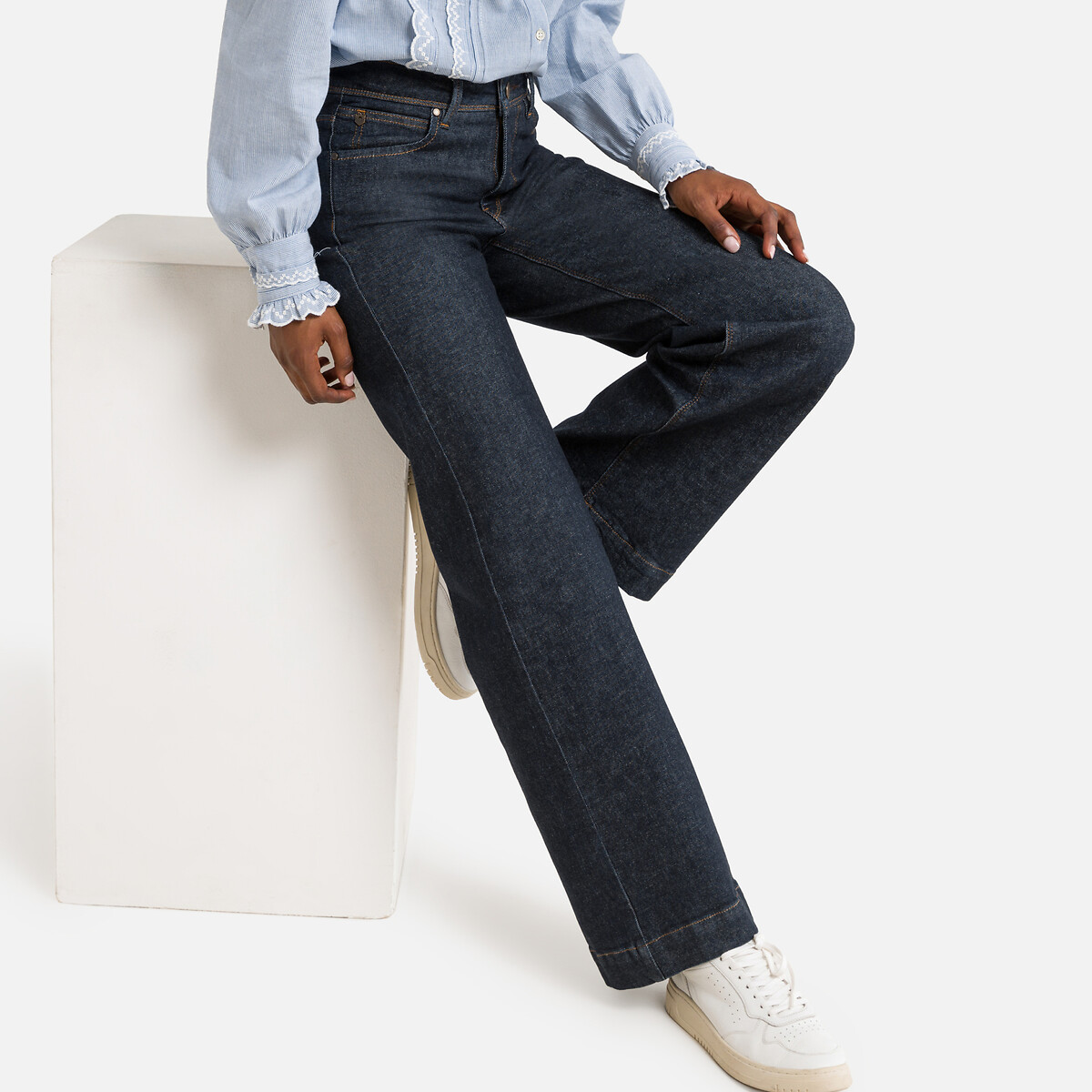 DAMEN Jeans Flared jeans Elastisch Rabatt 67 % Blau 38 La Redoute Flared jeans 