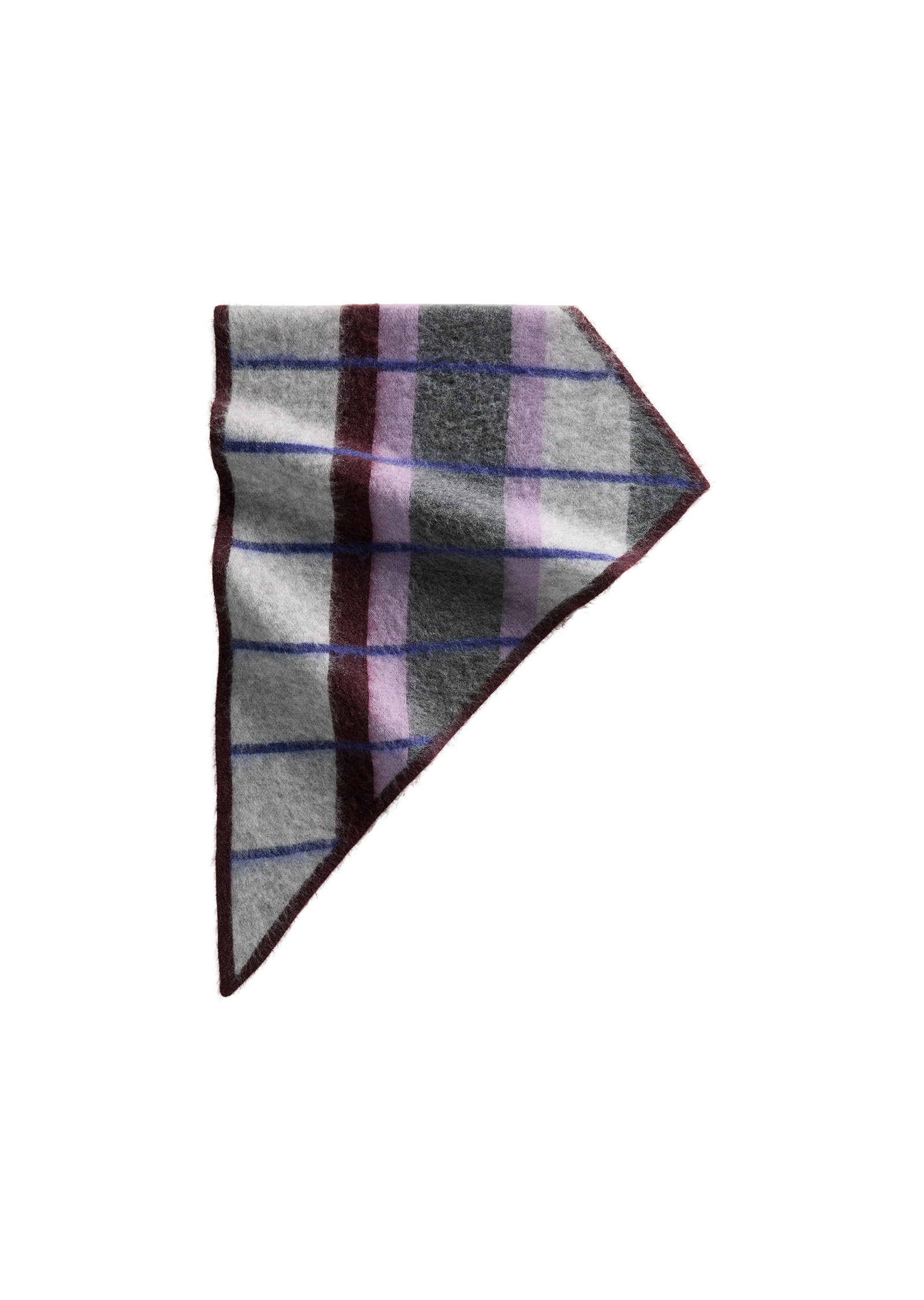 Foulard triangulaire en jacquard en un mélange douillet de laine vierge et de mohair, MARC O’POLO DENIM