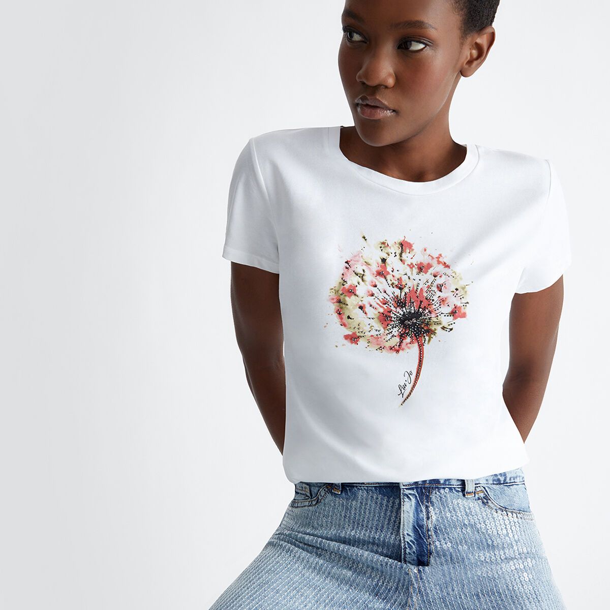 T shirt avec imprimé hot sale