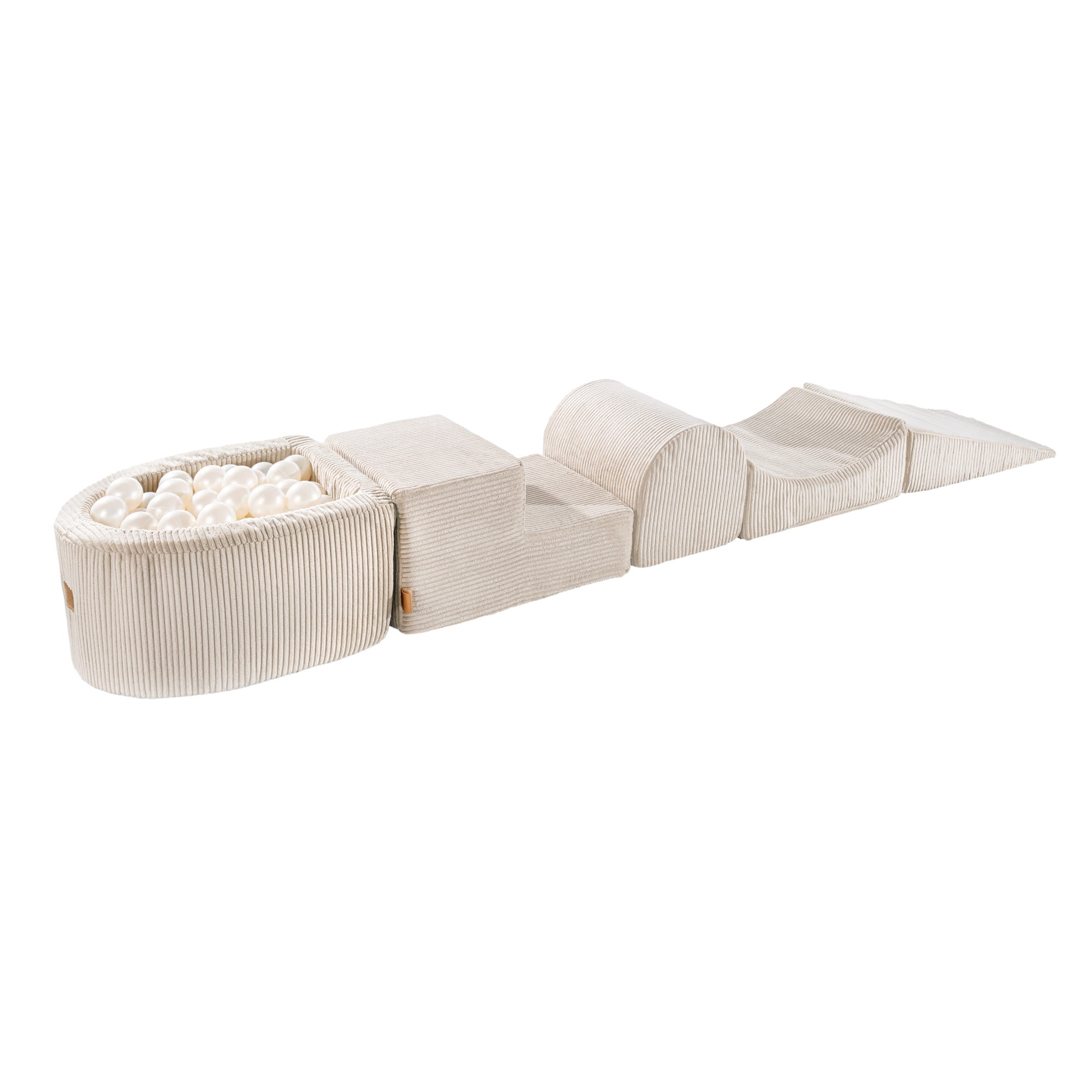Aire De Jeux en Mousse avec Piscine à Balles, VELOURS COTELE, MEOW BABY
