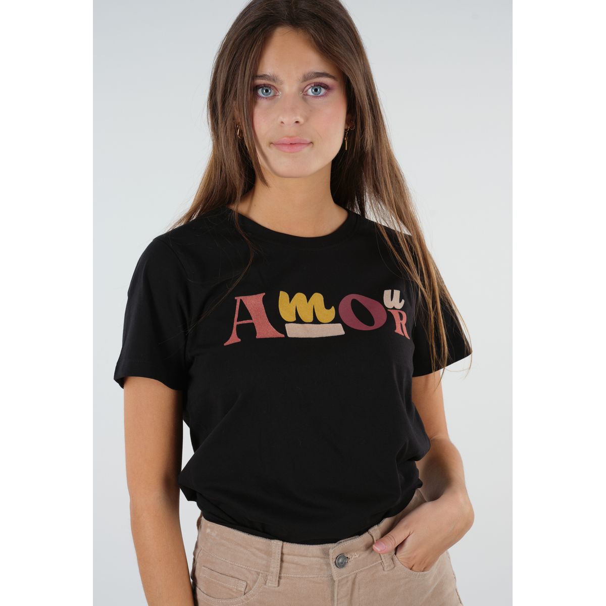 T shirt outlet velours femme