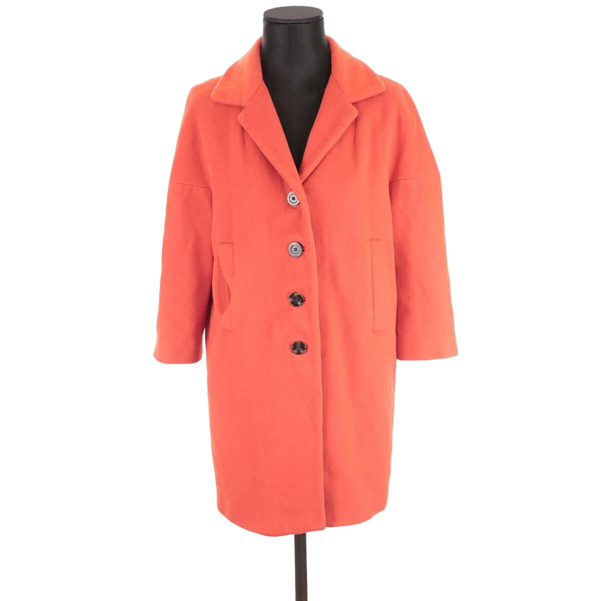 Manteau en laine tr s bon tat rouge Tara Jarmon La Redoute