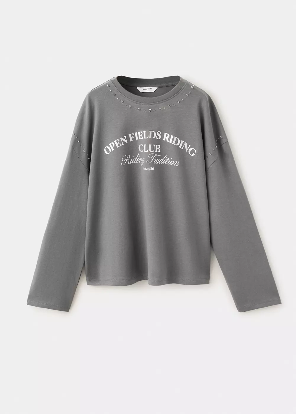 T-shirt imprimé strass, MANGO KIDS