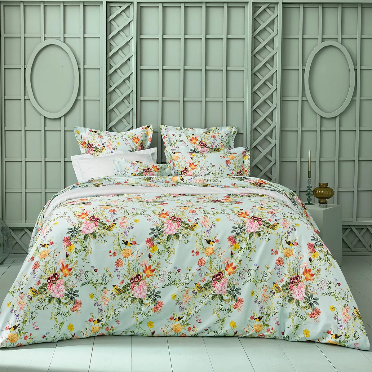 Housse de couette satin de coton PRIMAVERA, GARNIER THIEBAUT