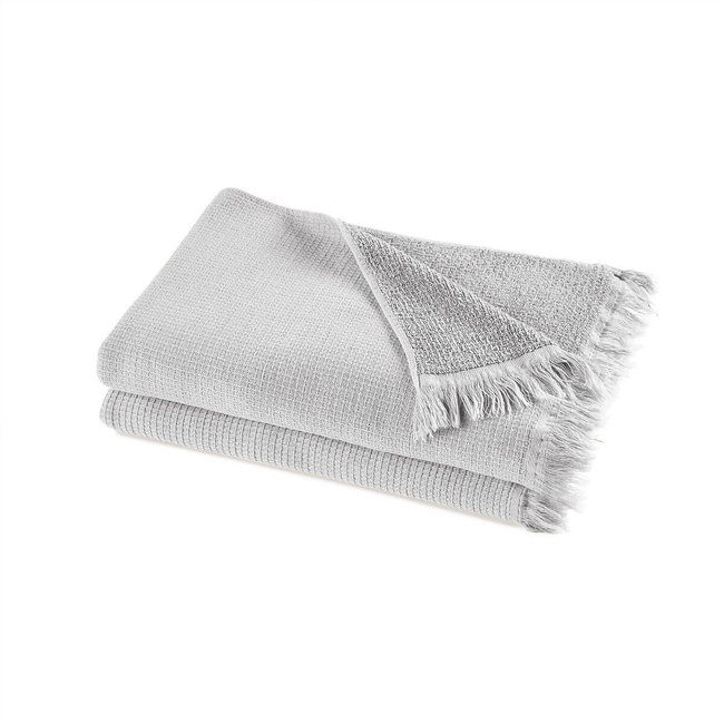 Lot de 2 serviettes coton biologique/lin, Nipaly - AM.PM