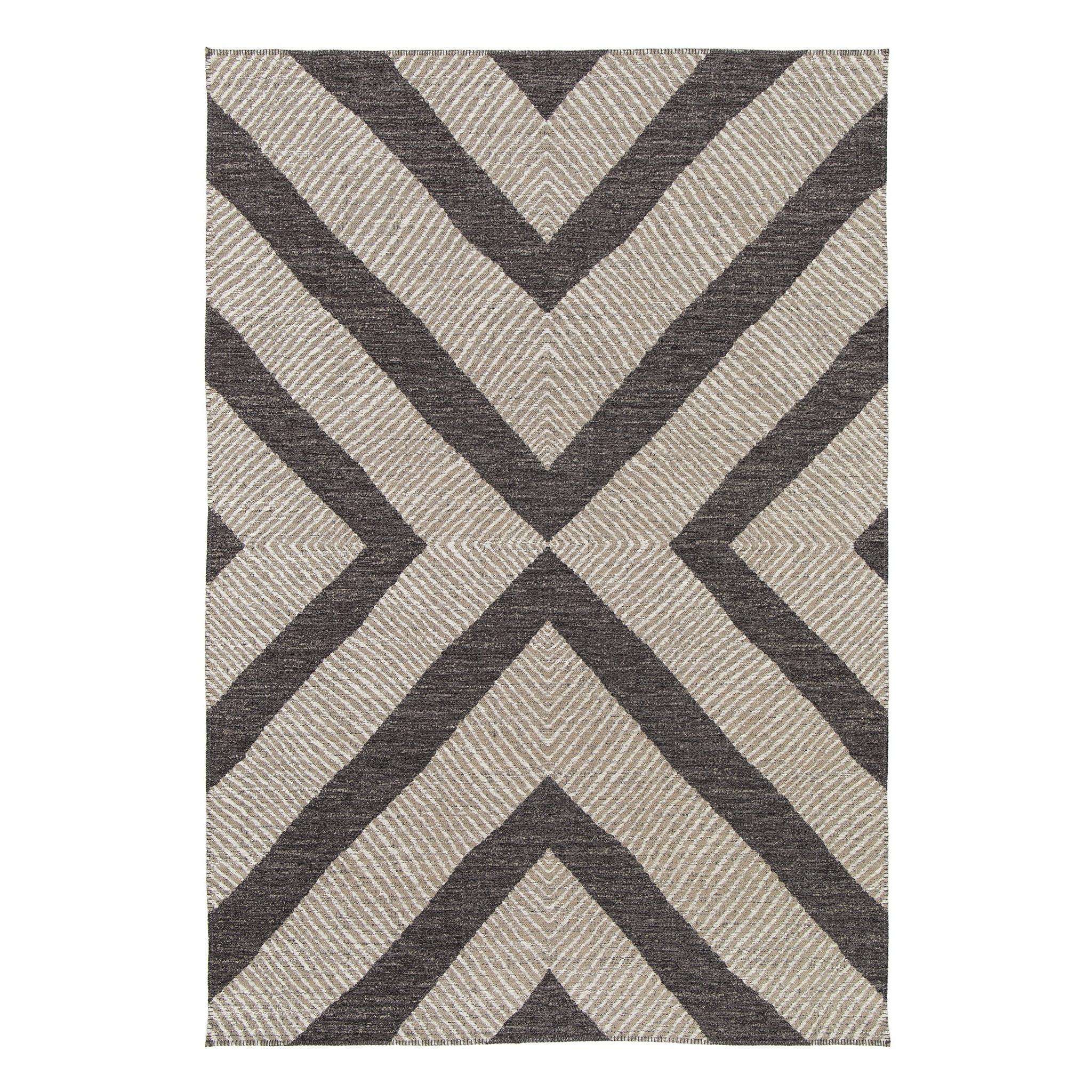 Tapis en jute et polyester recyclé BASALTE, AFK LIVING