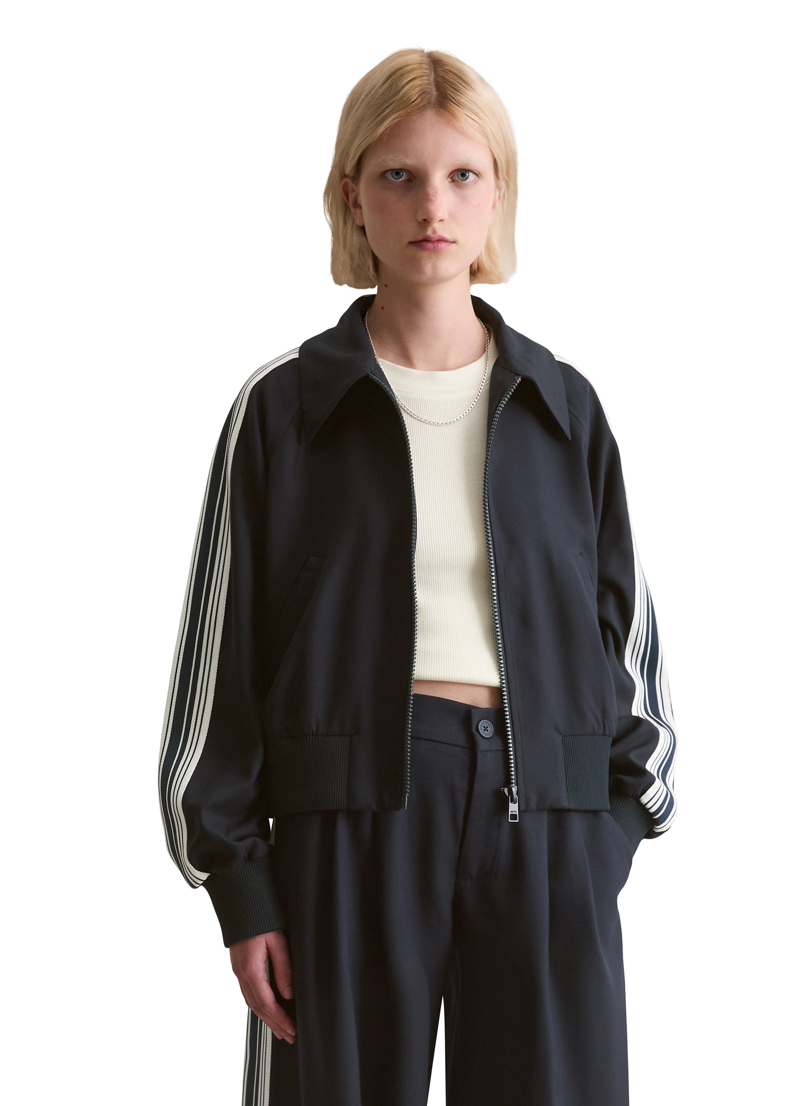 Blouson en sergé relaxed cropped avec LENZING™ ECOVERO™, MARC O’POLO DENIM