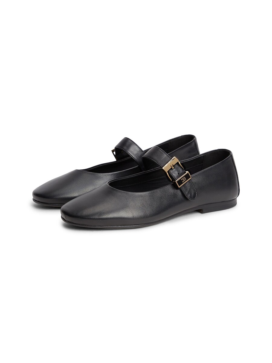 Tommy Hilfiger Bailarinas planas de piel estilo babies — photo 3