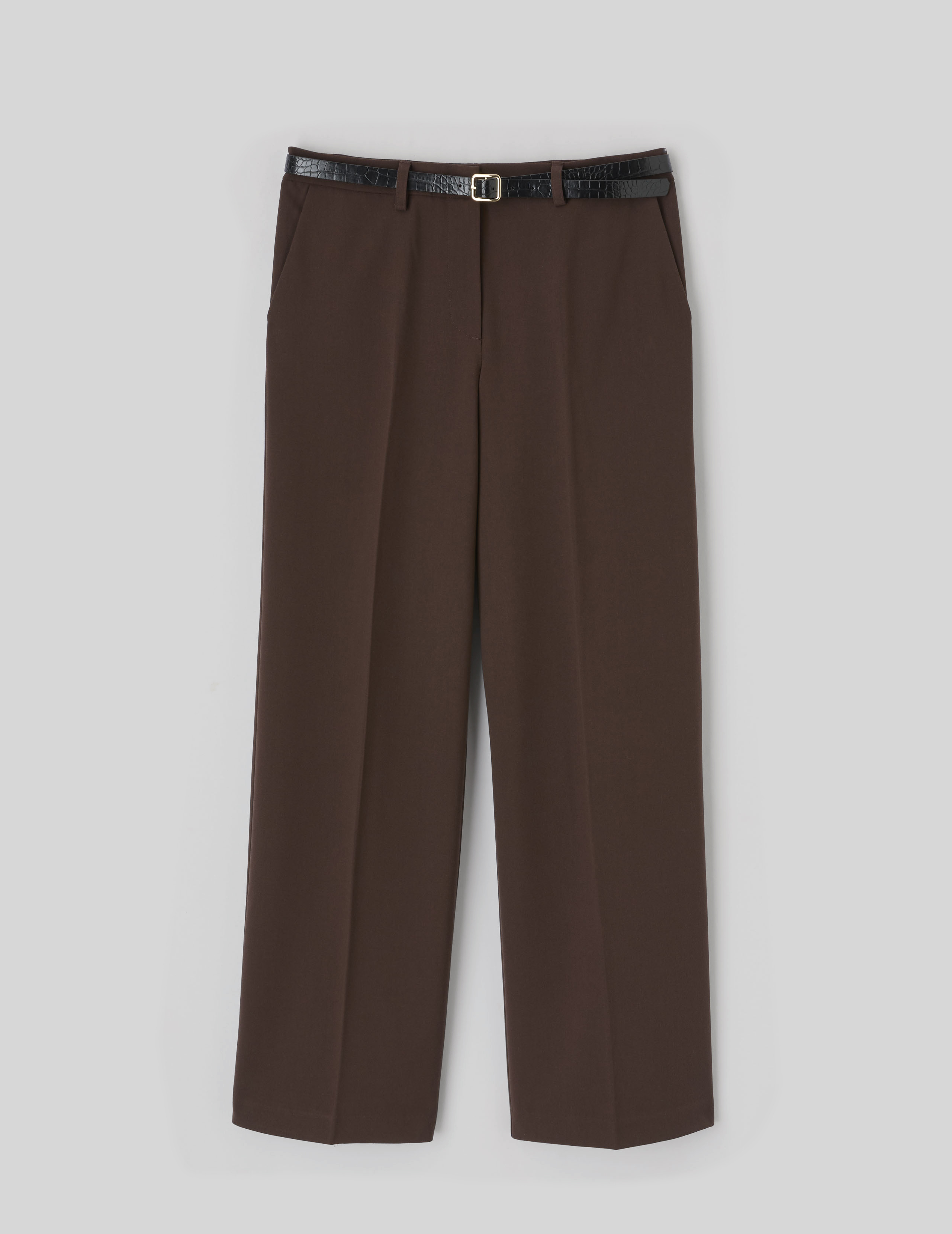 Pantalon droit à ceinture, BZB