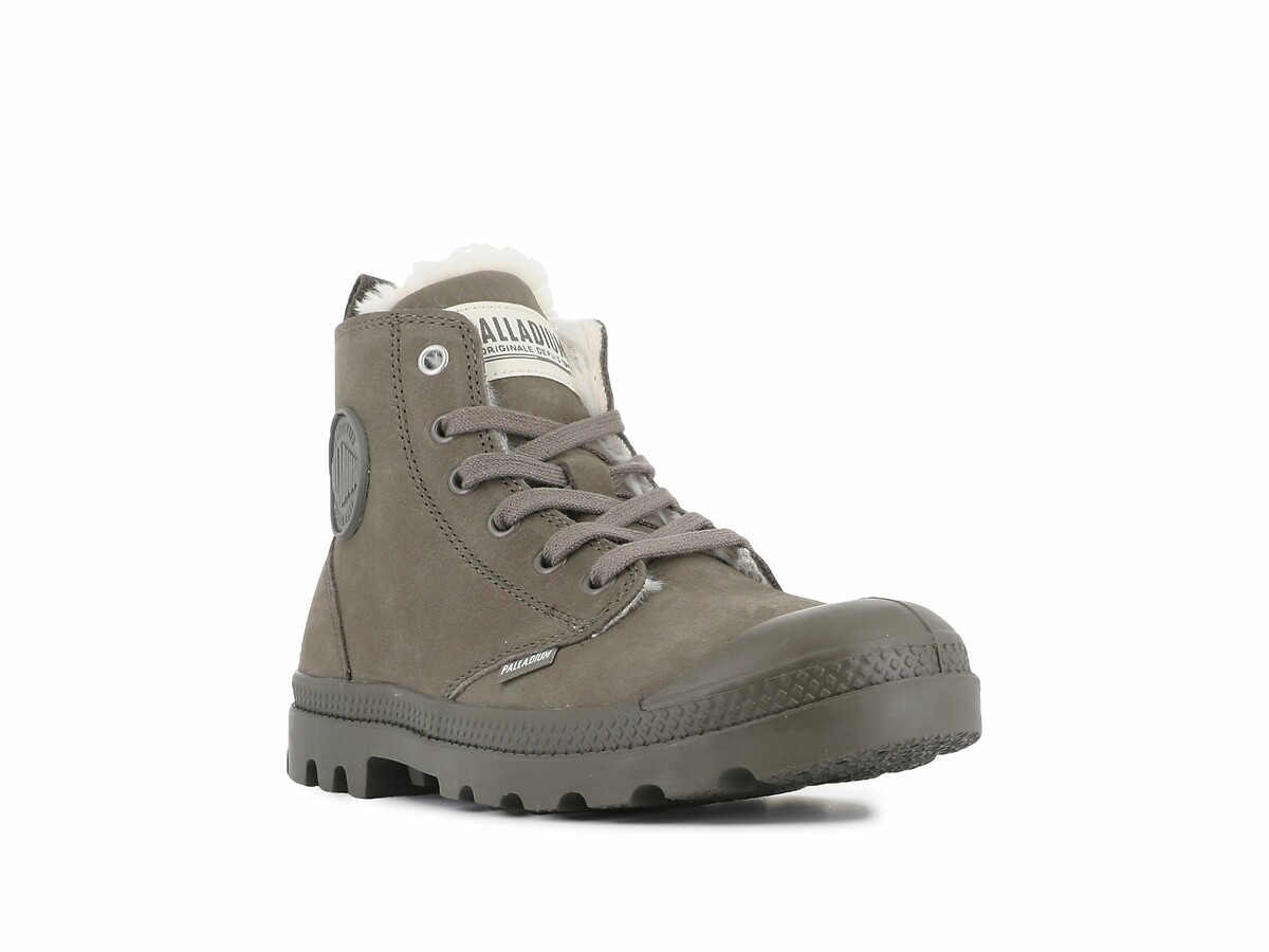 Palladium Botines de piel con forro Pampa Hi Zip Wool — photo 3
