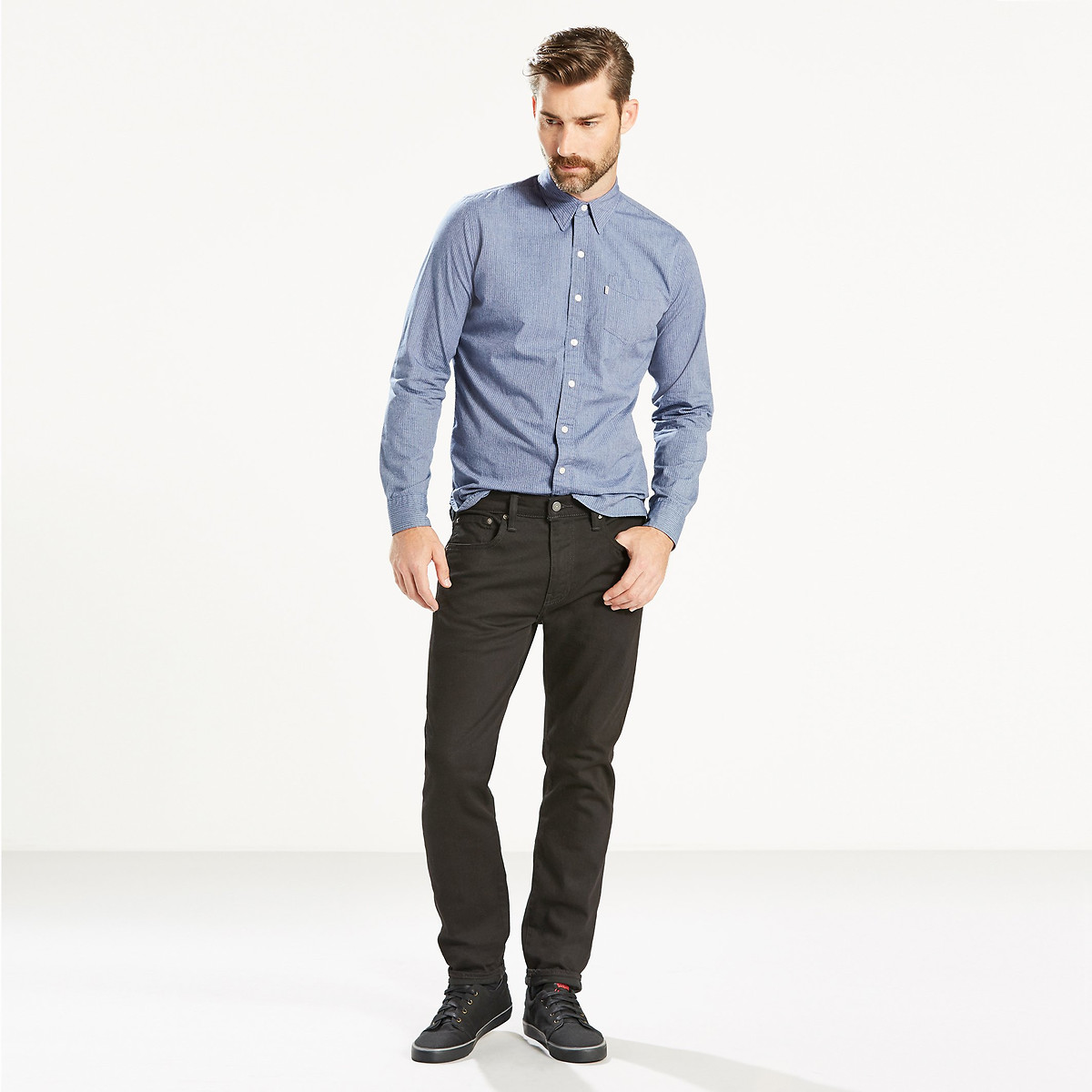 502™ straight tapered jeans in mid rise Levi's | La Redoute