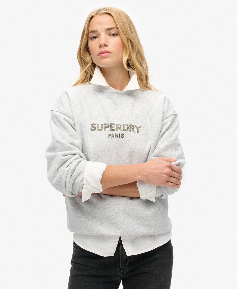 Sweat ras du cou ample Sport Luxe, SUPERDRY