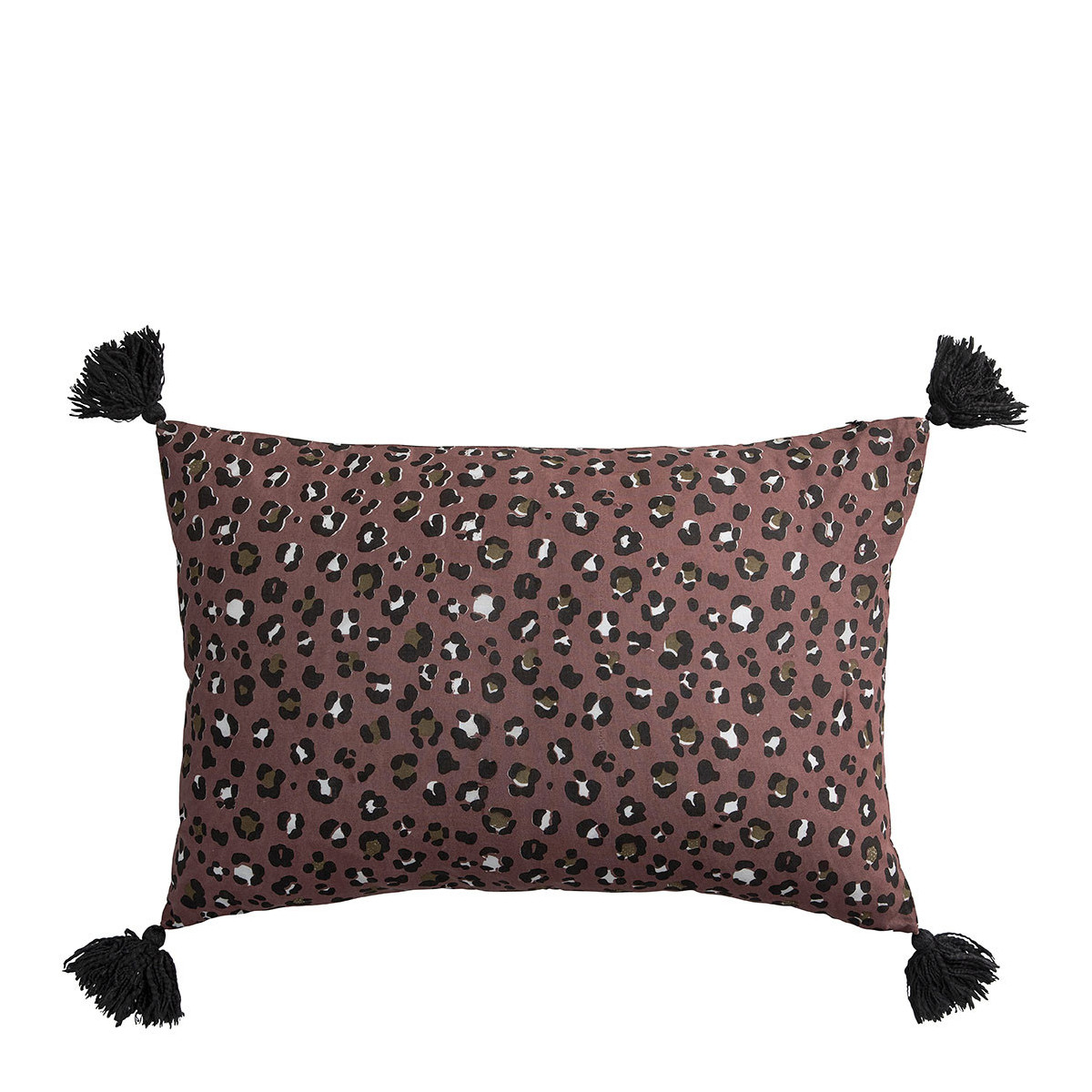 Housse de coussin polycoton, BLANC D’IVOIRE