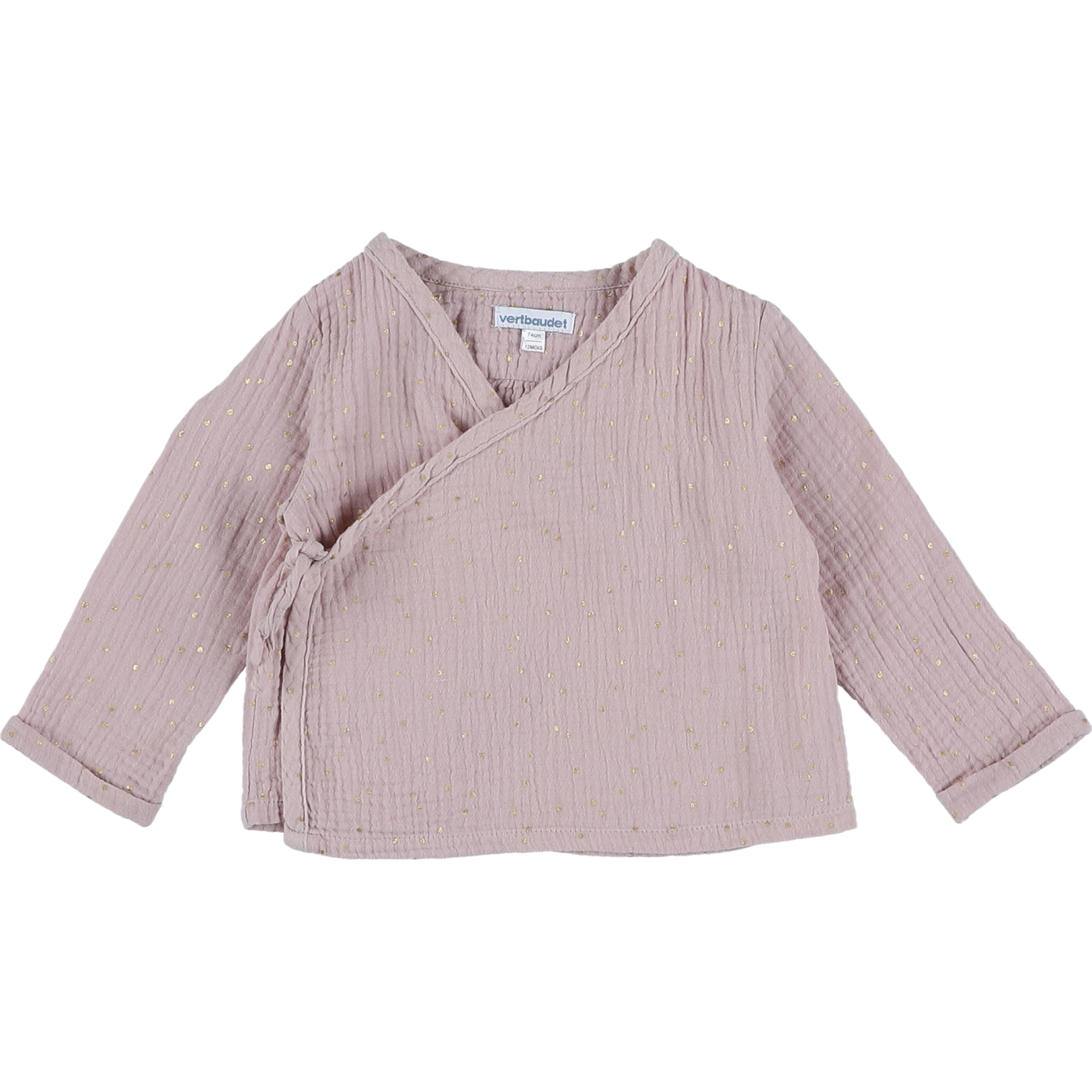 Blouse cache coeur gaze de coton - Très bon état, VERTBAUDET