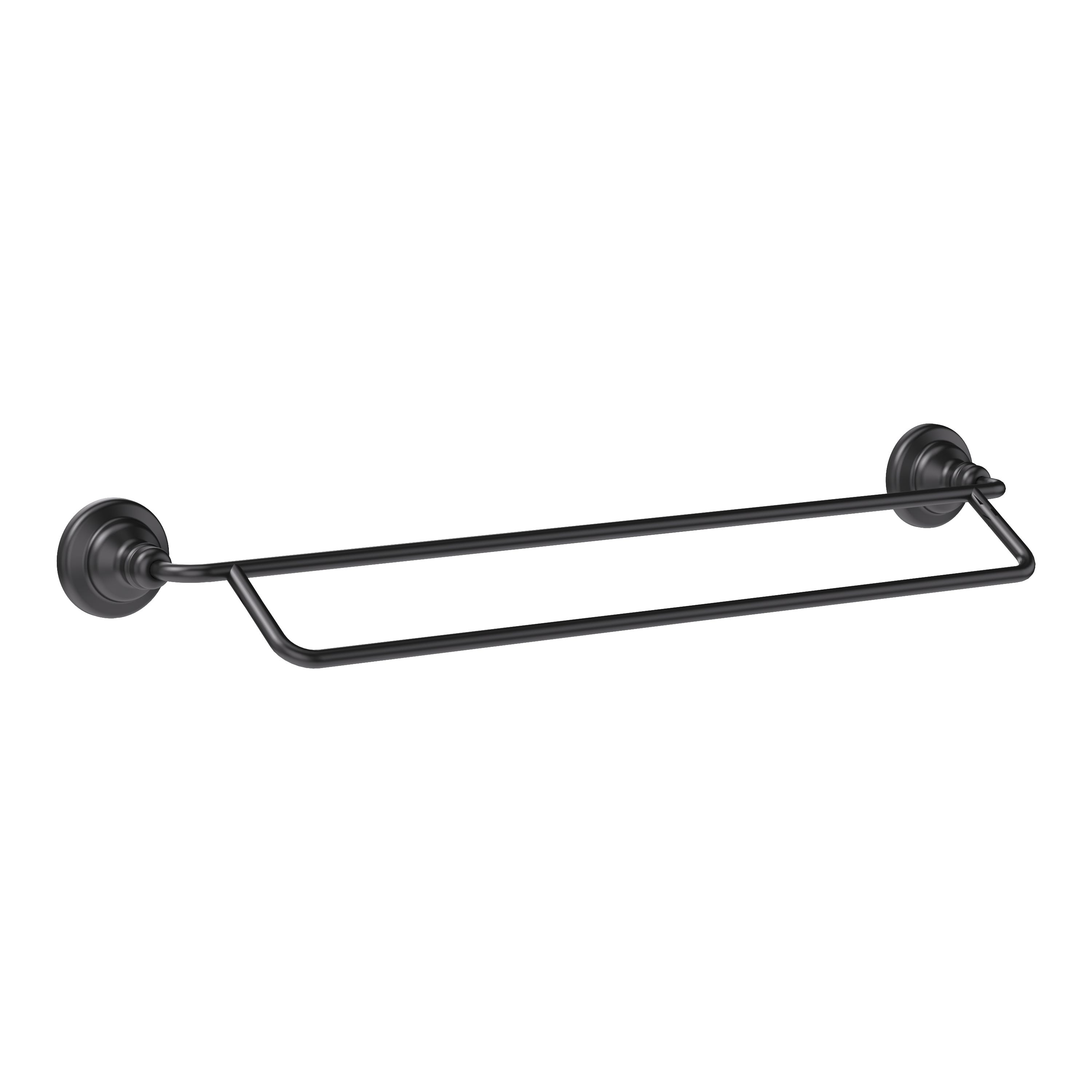 Porte-serviette 2 barres en acier, CHARM, SENSEA
