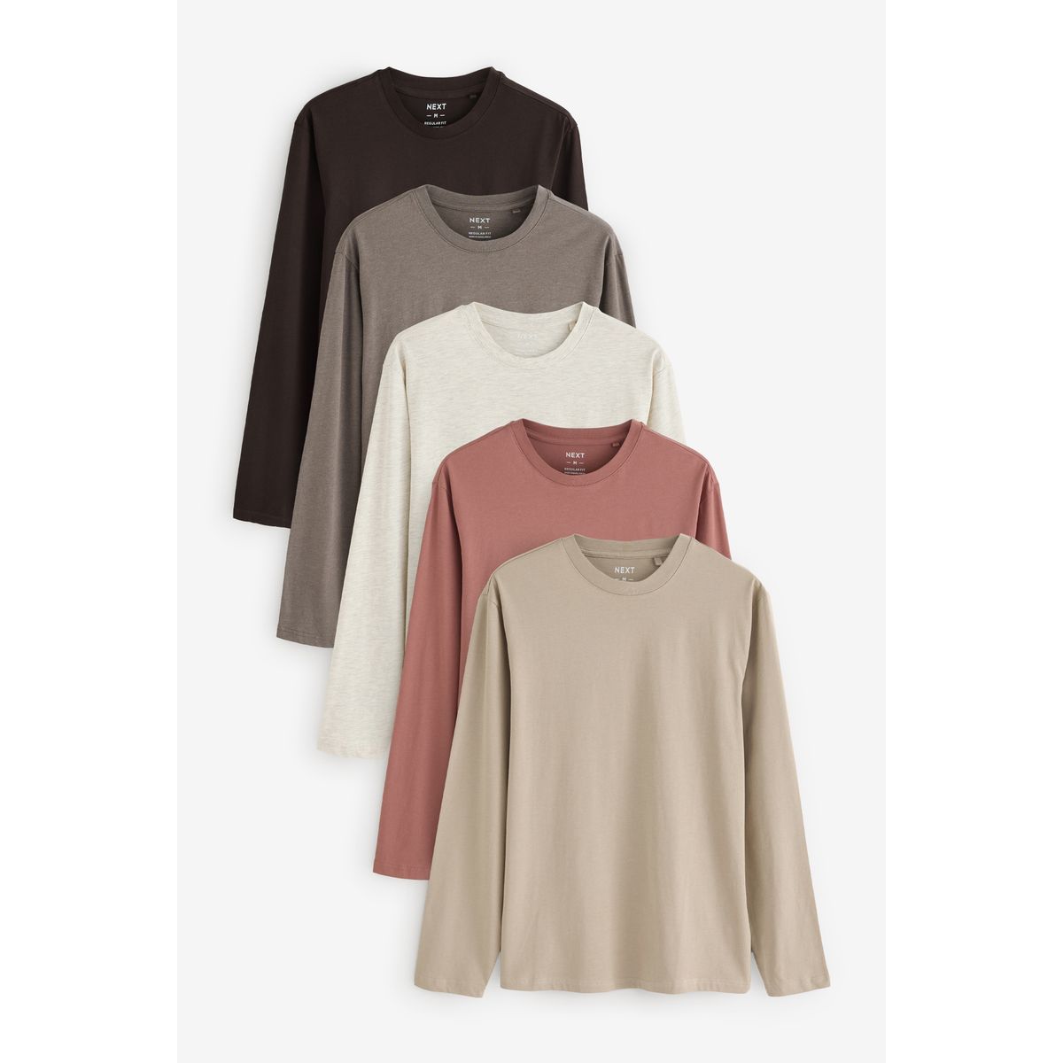 T-shirt à manches longues, lot de 5, NEXT