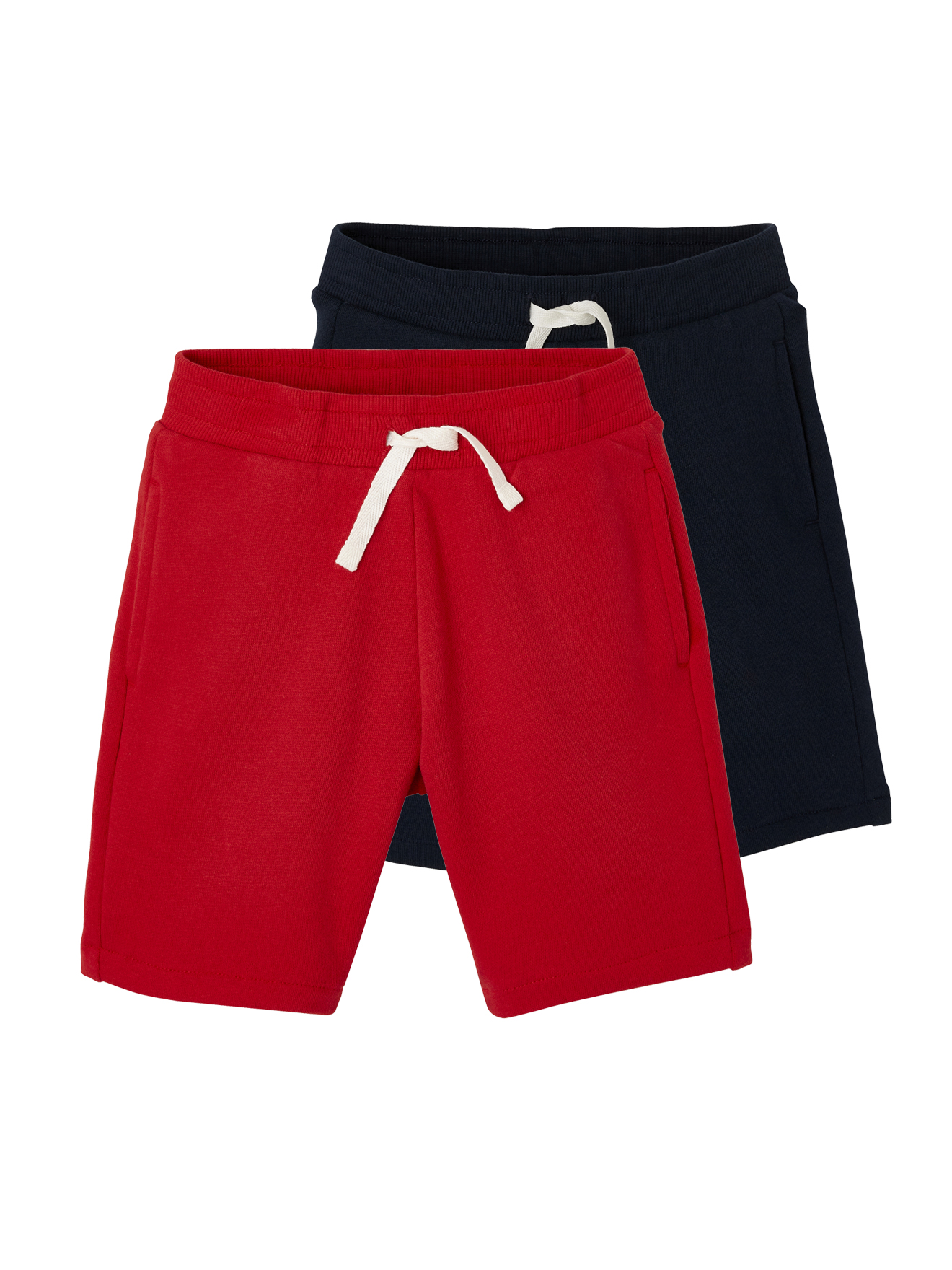 Lot de 2 bermudas en molleton, VERTBAUDET