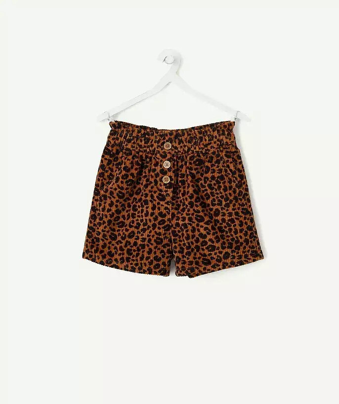 Short en velours imprimé léopard, TAPE A L'OEIL