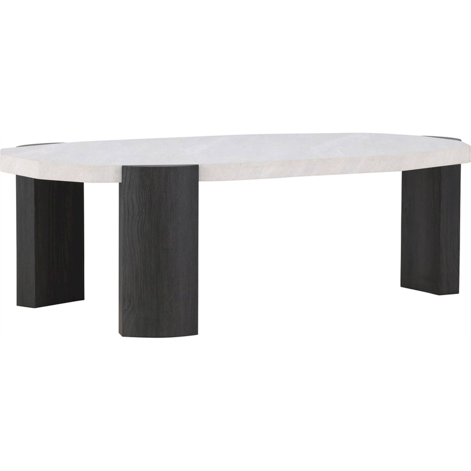 Table basse arrondie en bois collection KRES, RECOLLECTION