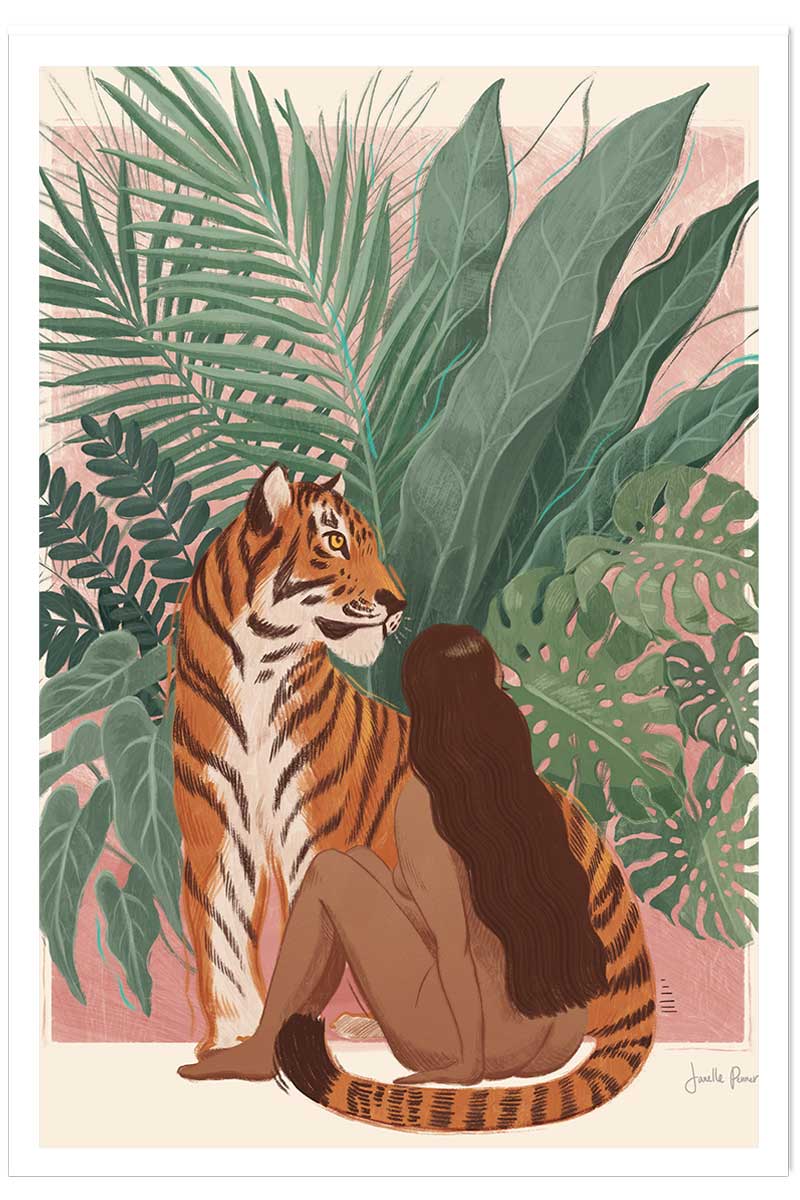 Poster jungle woman, HEXOA