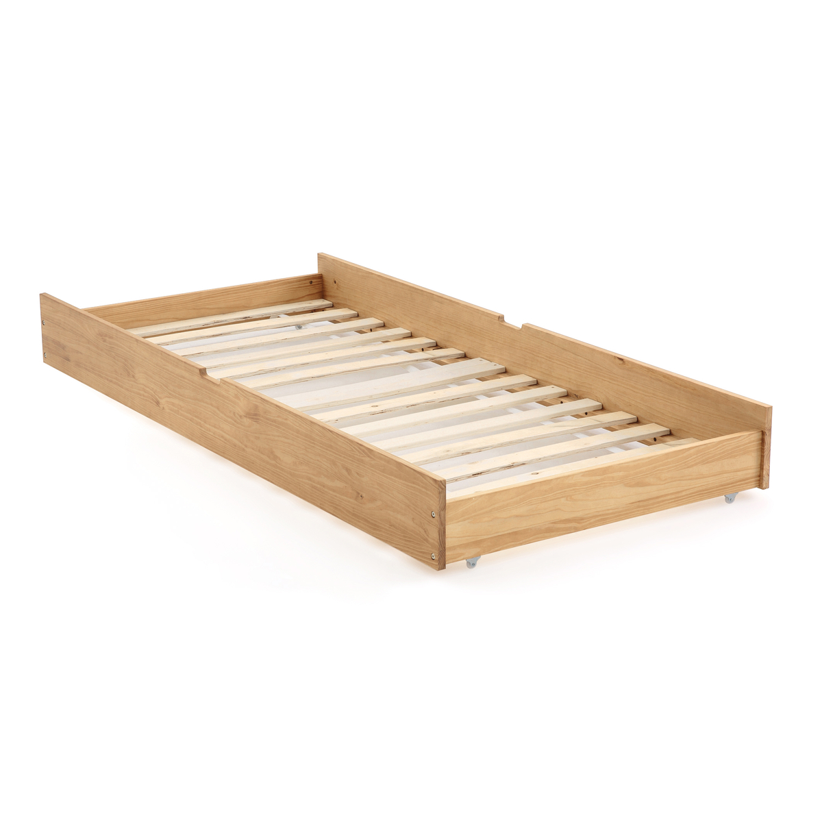 Product photograph of Spidou Solid Pine Pull-out Drawer Bed from La Redoute UK.