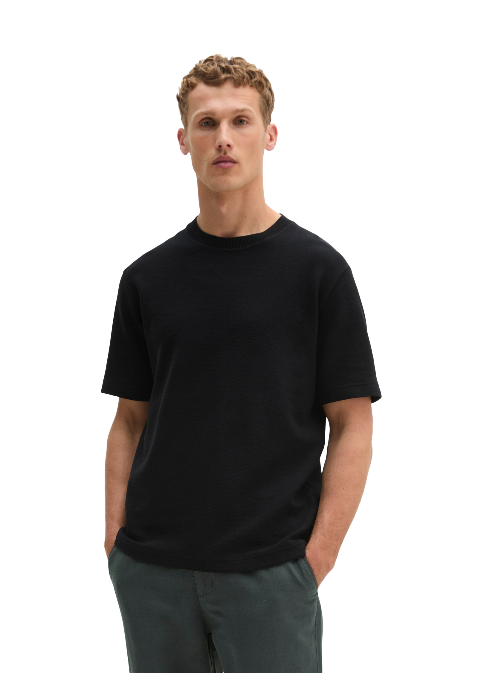 T-shirt ample en jersey de coton bio de poids moyen, MARC O'POLO