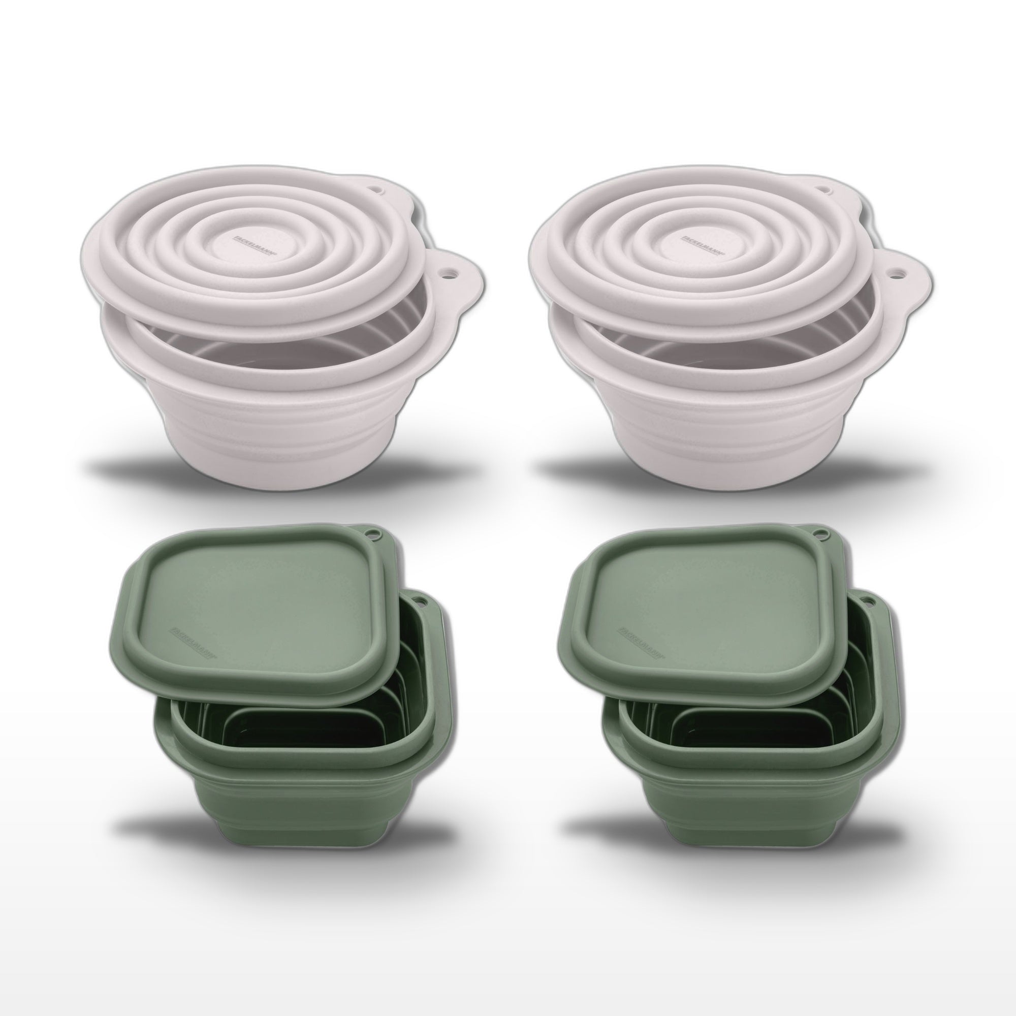 Lot de 4 boîtes de rangement pliable avec 4 ustensiles STORAGE, FACKELMANN