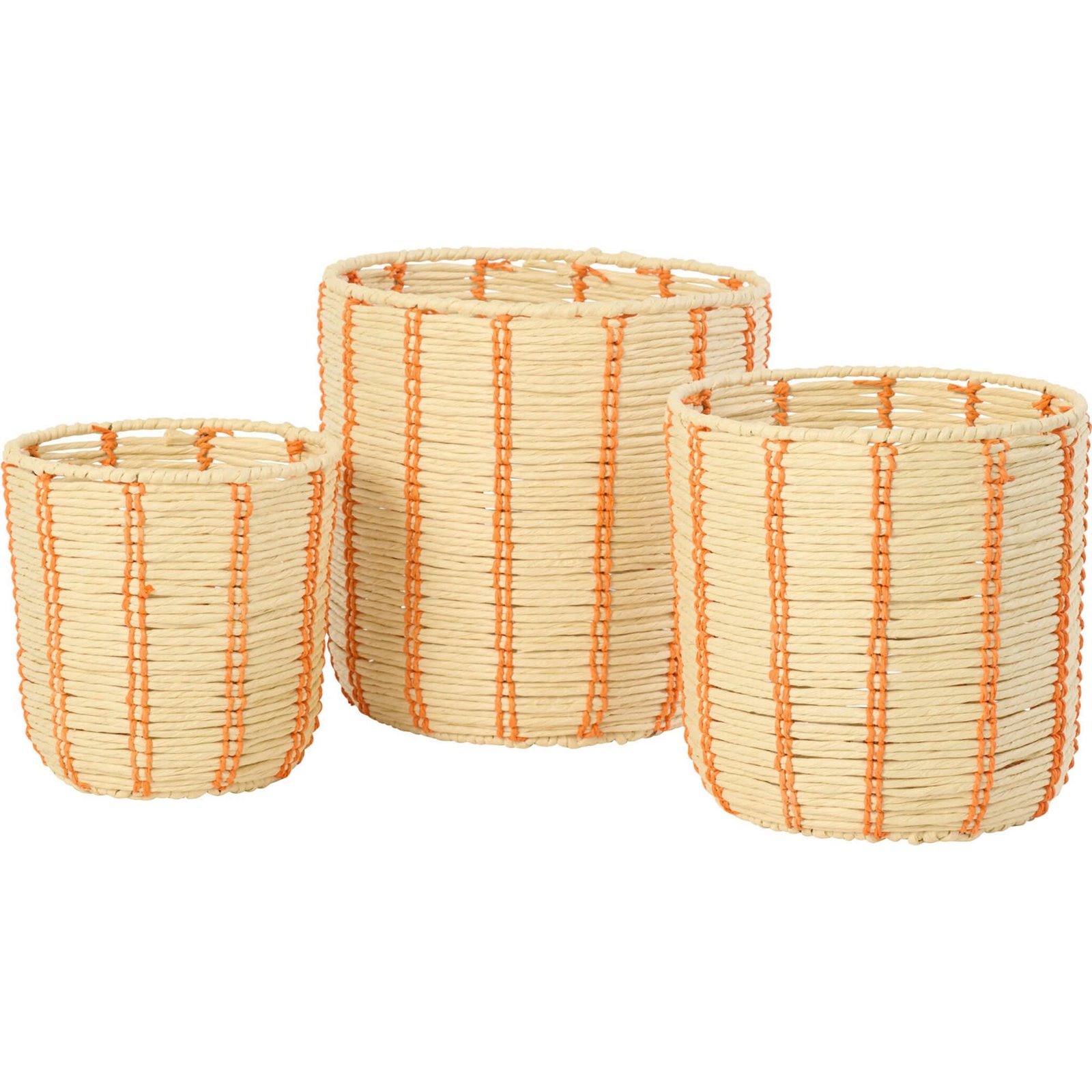 Paniers ronds en métal (lot de 3), RECOLLECTION