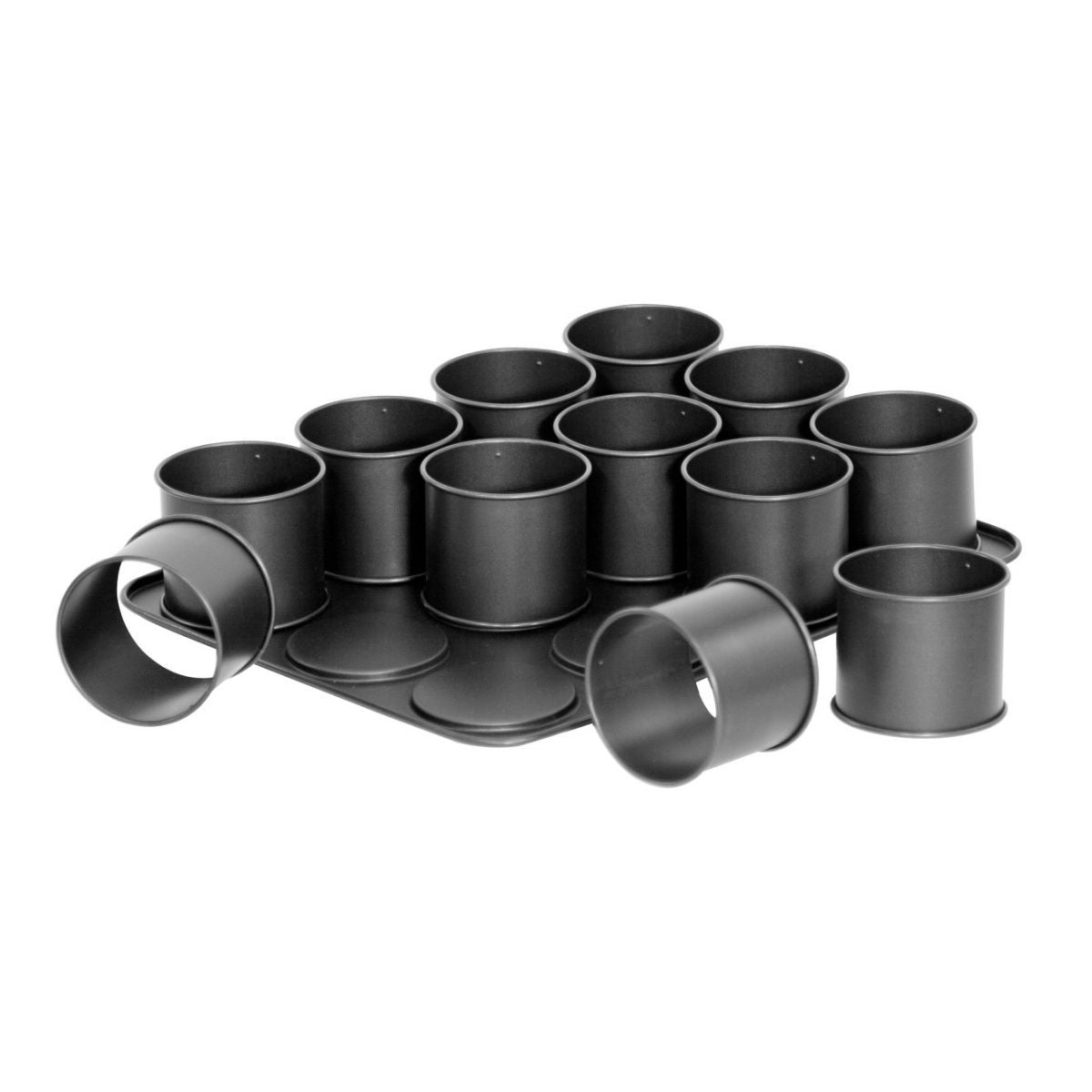 Plaque pâtisserie 12 mini moules ronds amovibles, ZENKER